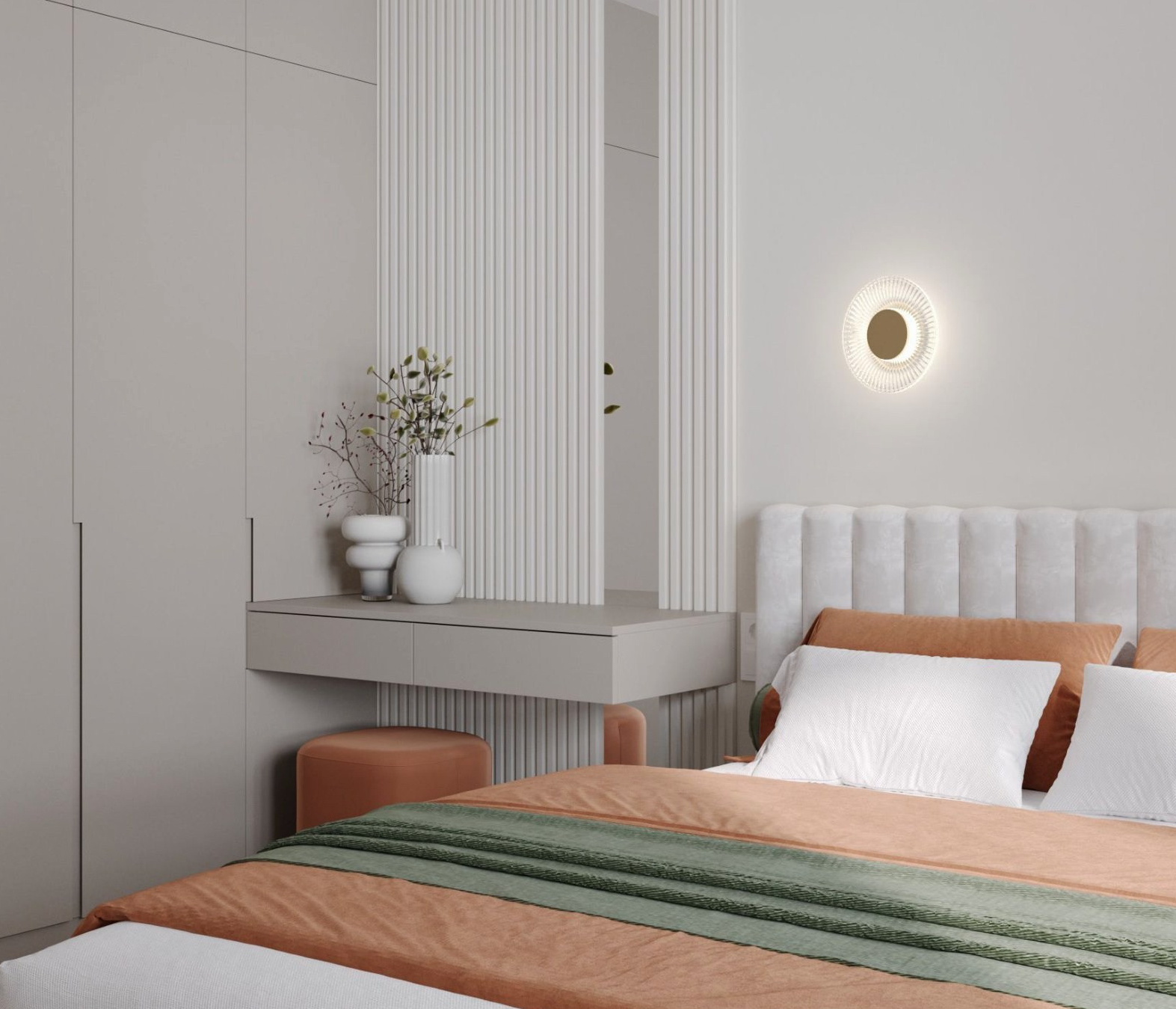 Реализация спальни. Дизайнер интерьера Кристина Дедова / Оренбург, Москва