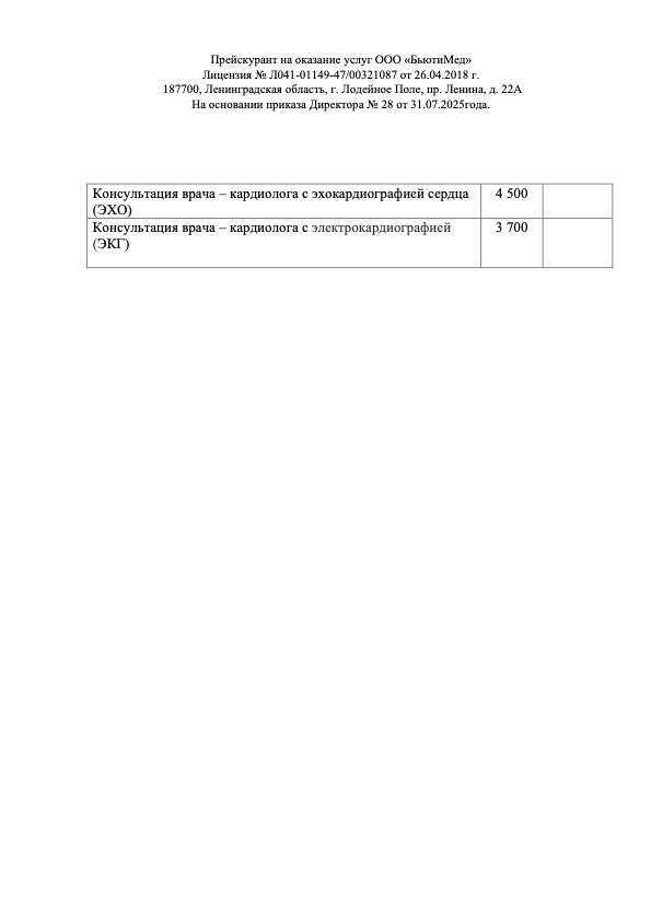 КОНСУЛЬТАЦИИ. Клиника здоровья и красоты «Бьюти Мед Про» г. Лодейное Поле