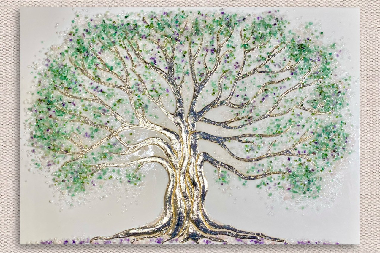 Серия панно Волшебные деревья. Наталья Атлантийская художник солнца Санкт-Петербург
