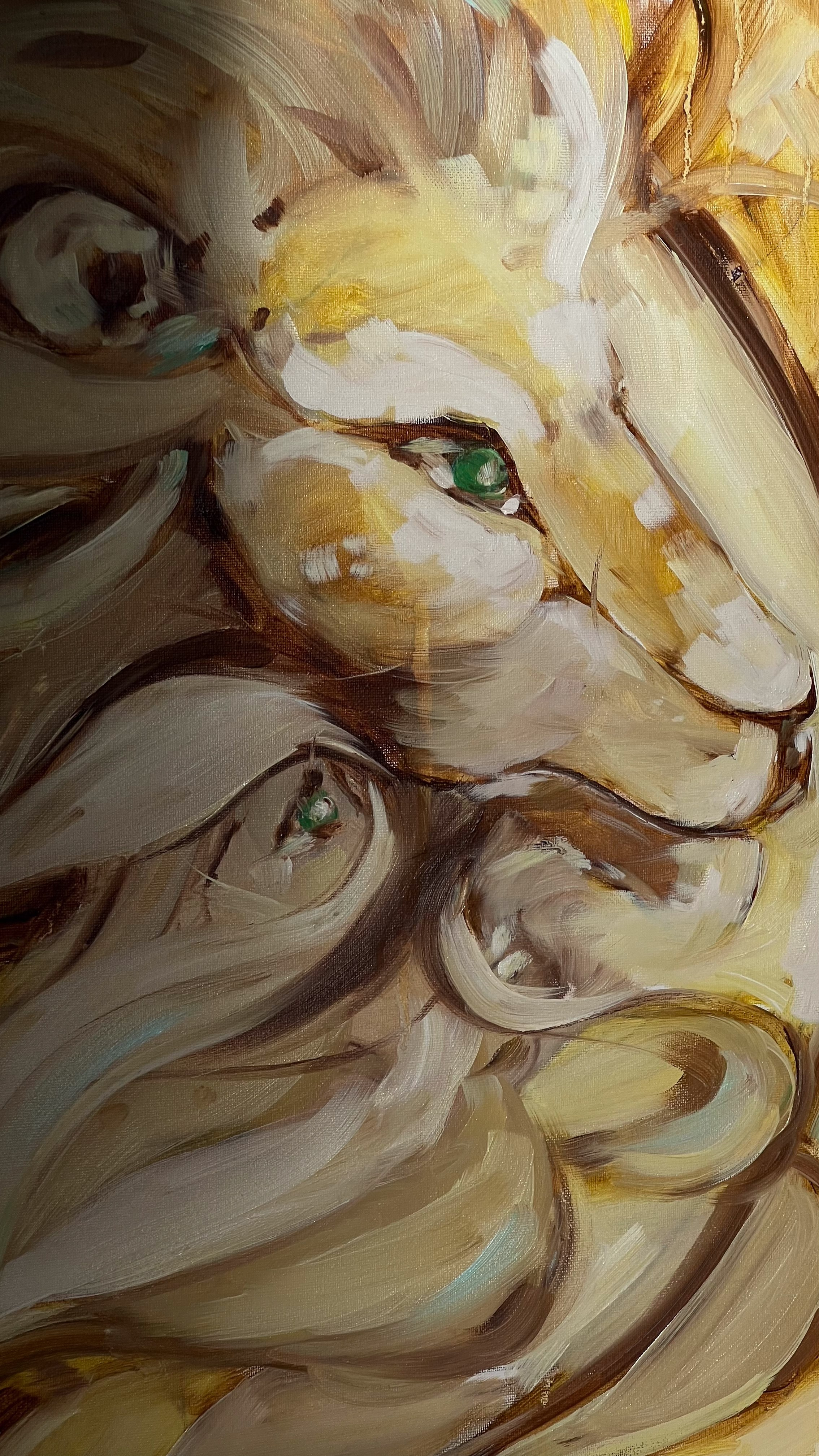 Арина Кузнецова художник фотограф интуитивная живопись серия картин Лев посредник бога 