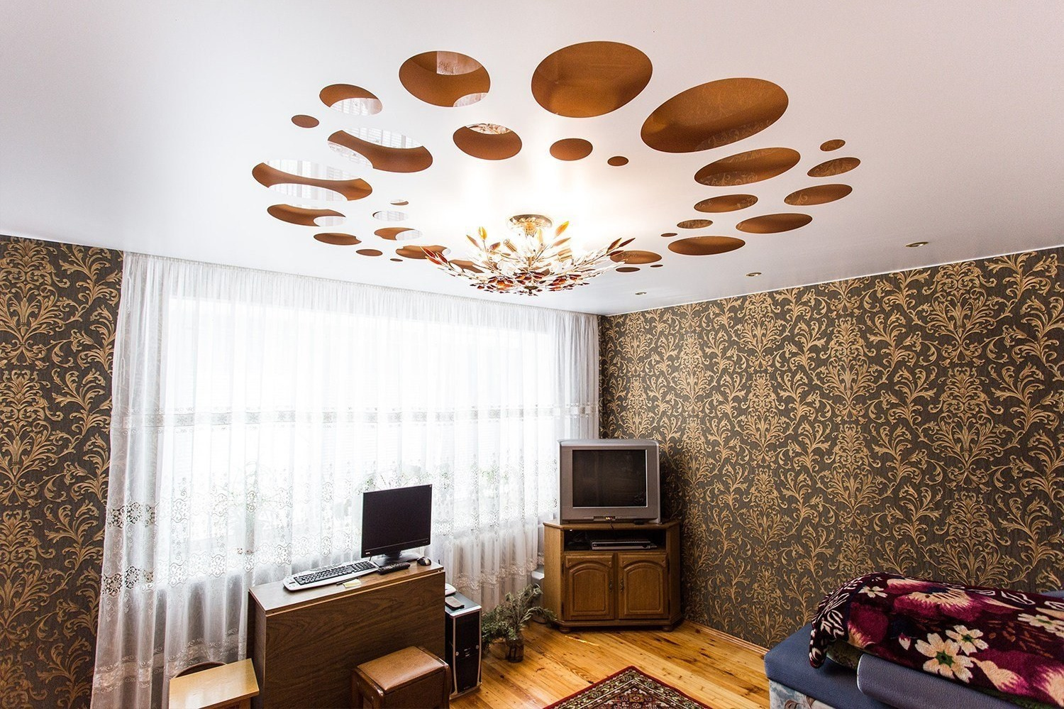 Потолки по материалу. Портфолио