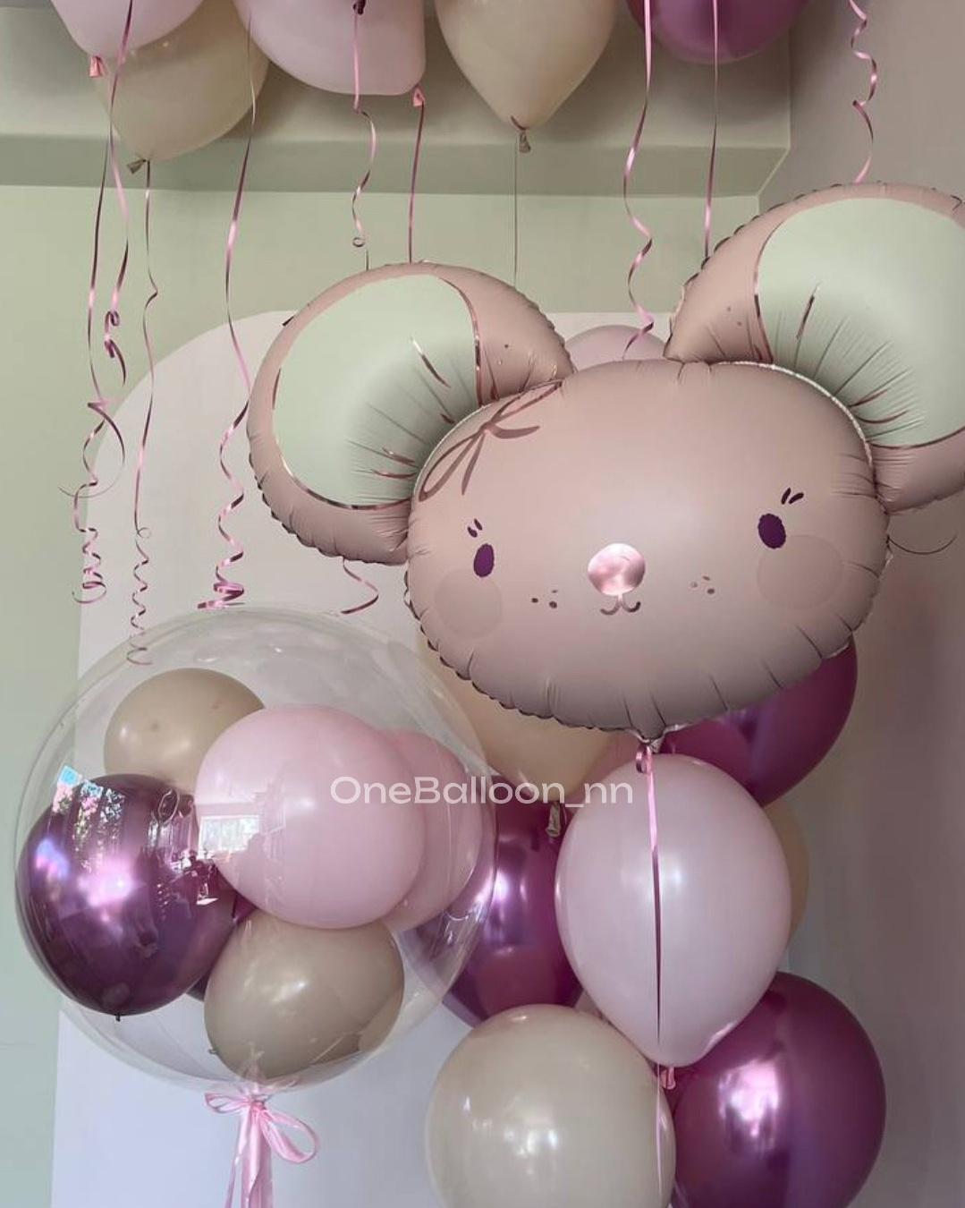 Шарики шары на выписку из роддома для девочек. One Balloon Воздушные и гелиевые шары Фотозоны Нижний Новгород
