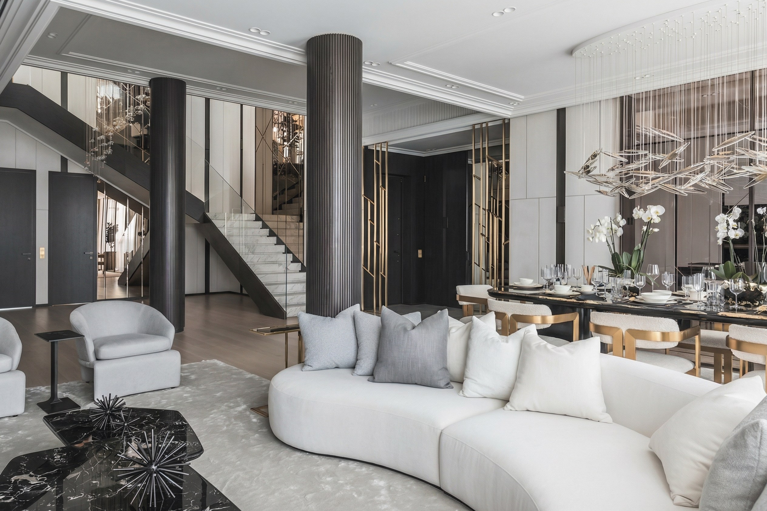 Дизайн пентхауса 500 м² в стиле сдержанной роскоши