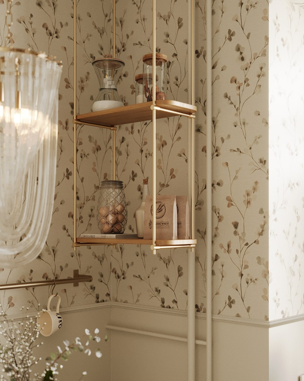 Уникальный подвесной стеллаж