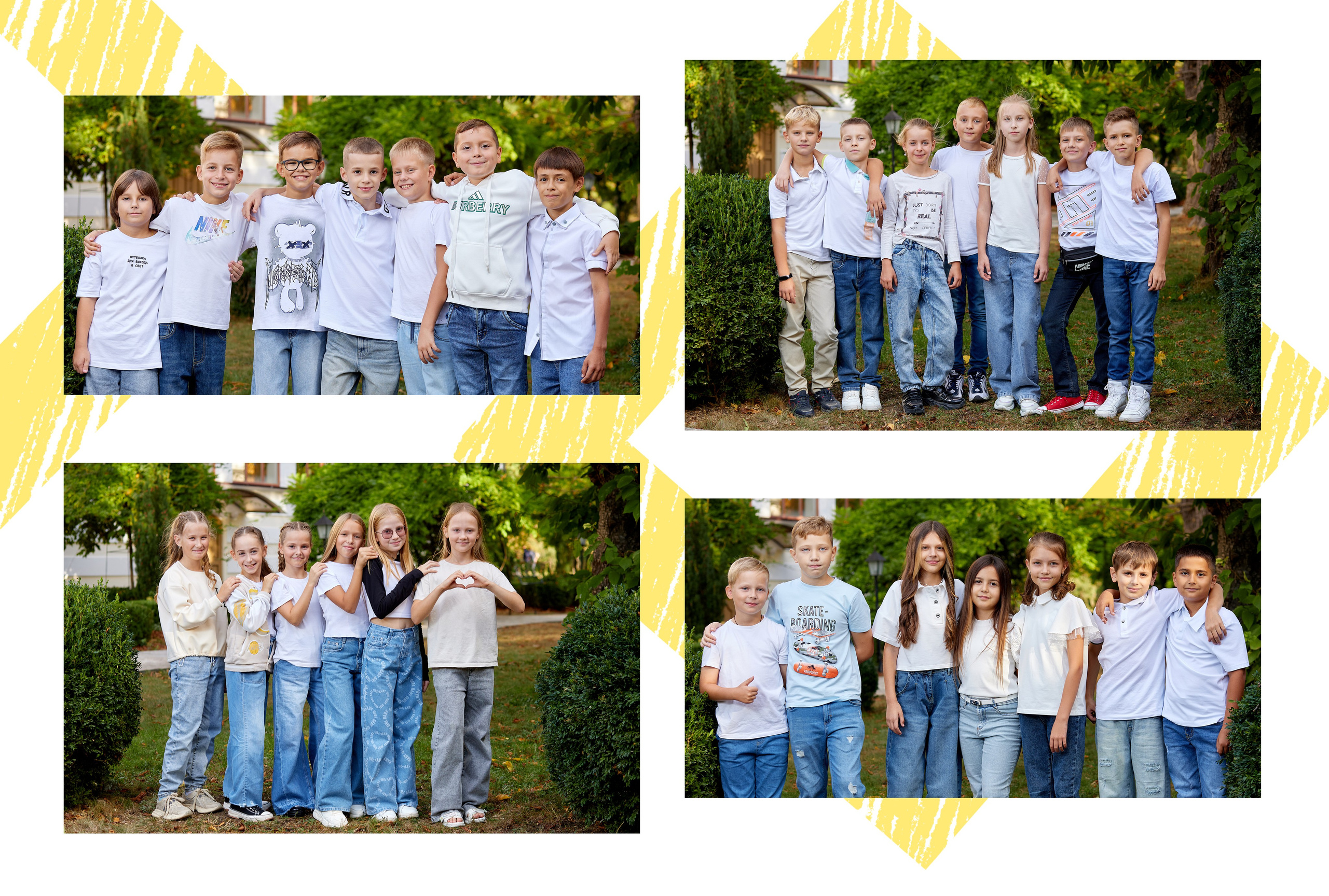 групповые фотографии учеников 4 класса выездная фотосессия на улице