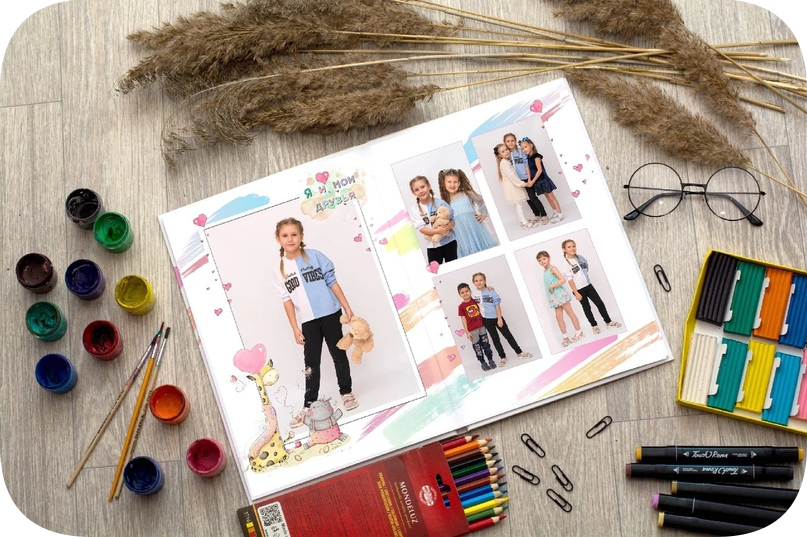 Заказать альбом для детского сада на 4 разворота. Выпускные альбомы Челябинск | Школьный фотограф — Надежда Белоусова