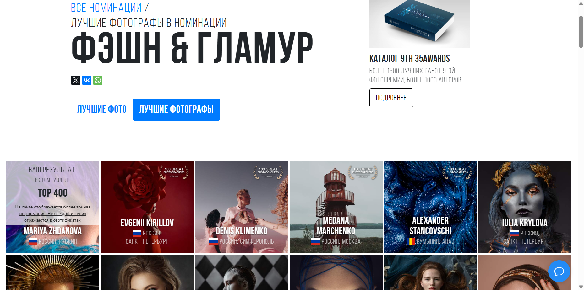 Достижения