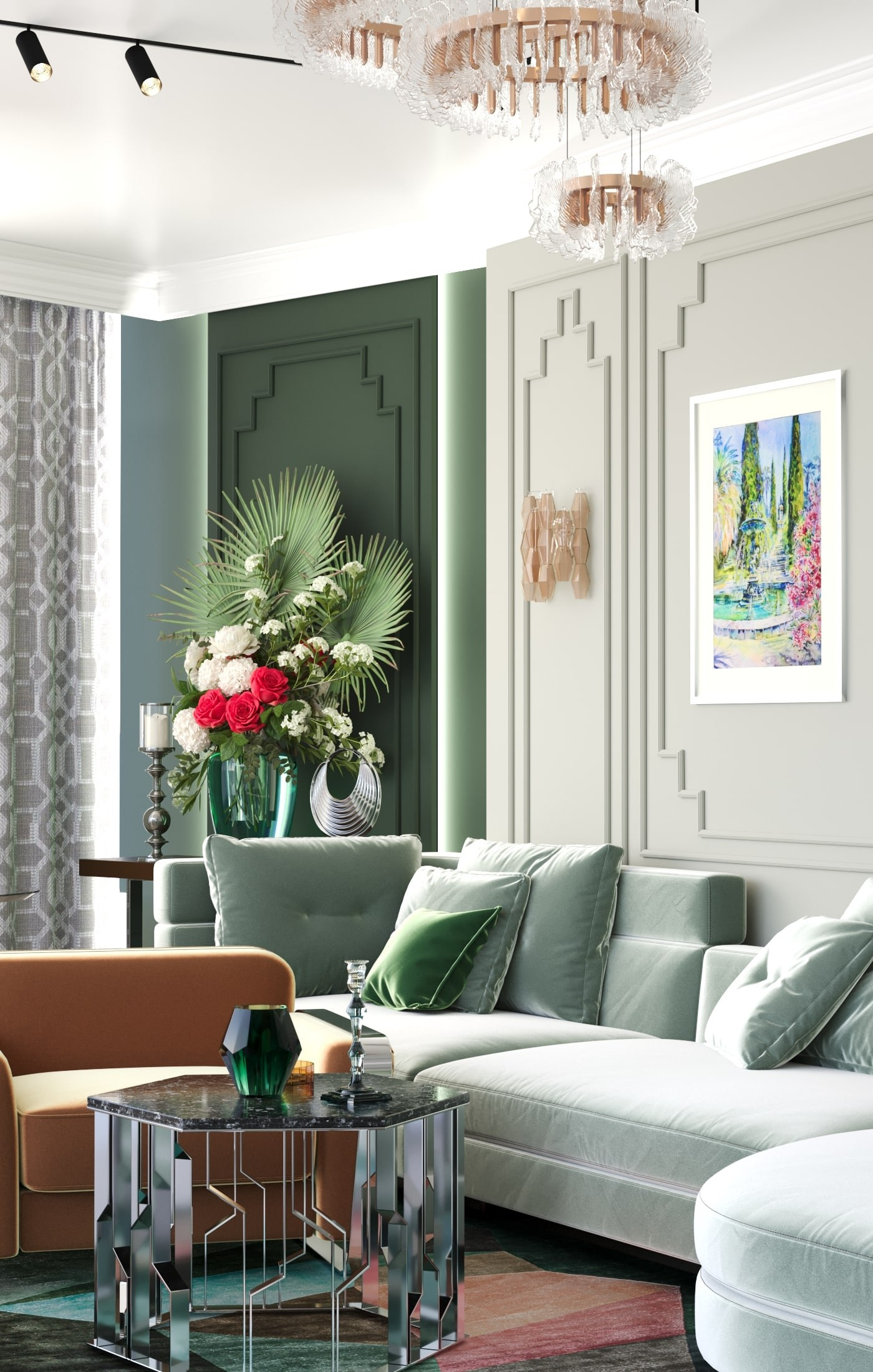 Дизайн проект квартиры в современном Ар деко. Интерьерный дизайнер в Сочи Поплавская Татьяна. Проектирование интерьеров и организация процесса ремонта