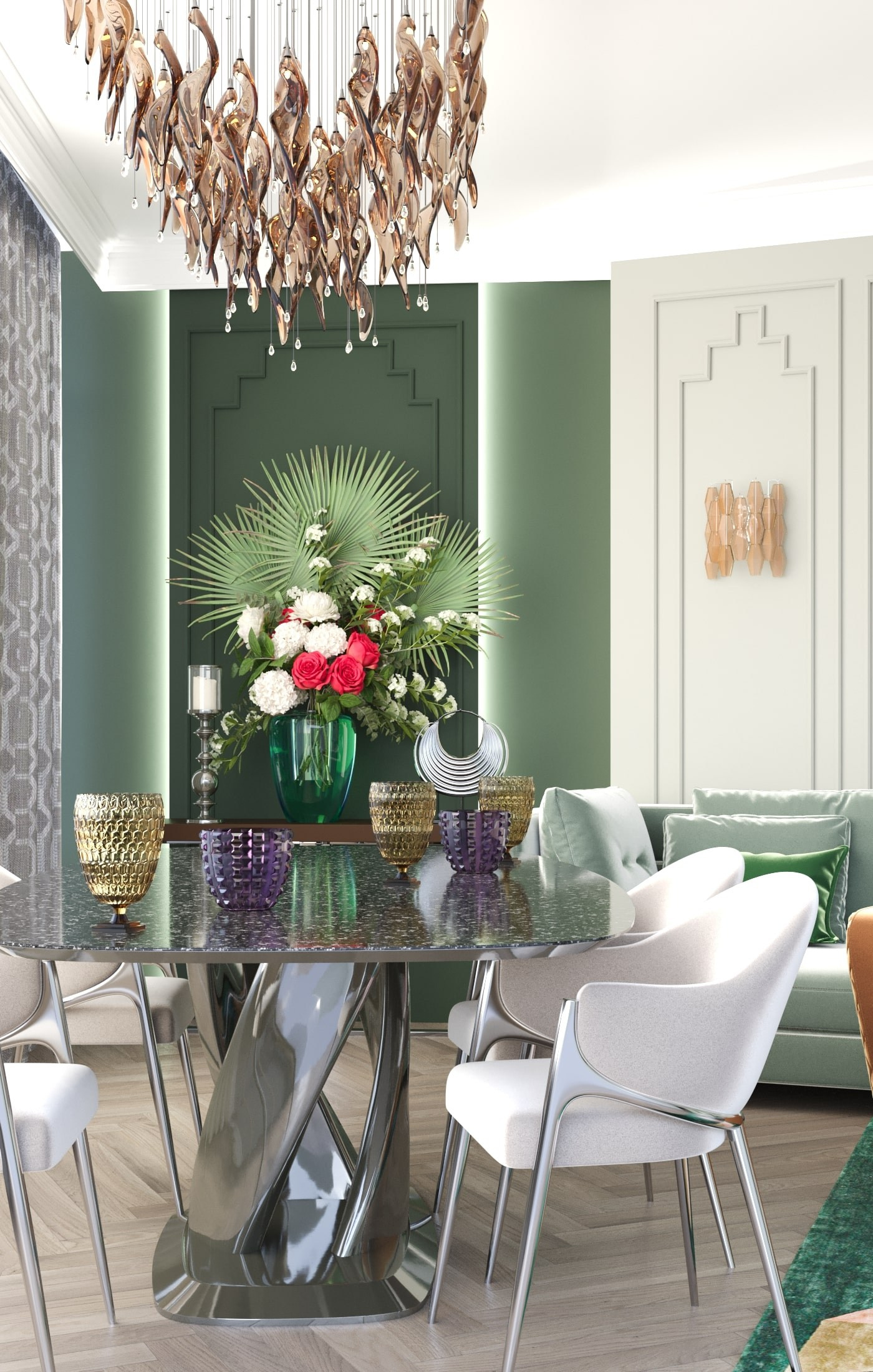 Дизайн проект квартиры в современном Ар деко. Интерьерный дизайнер в Сочи Поплавская Татьяна. Проектирование интерьеров и организация процесса ремонта