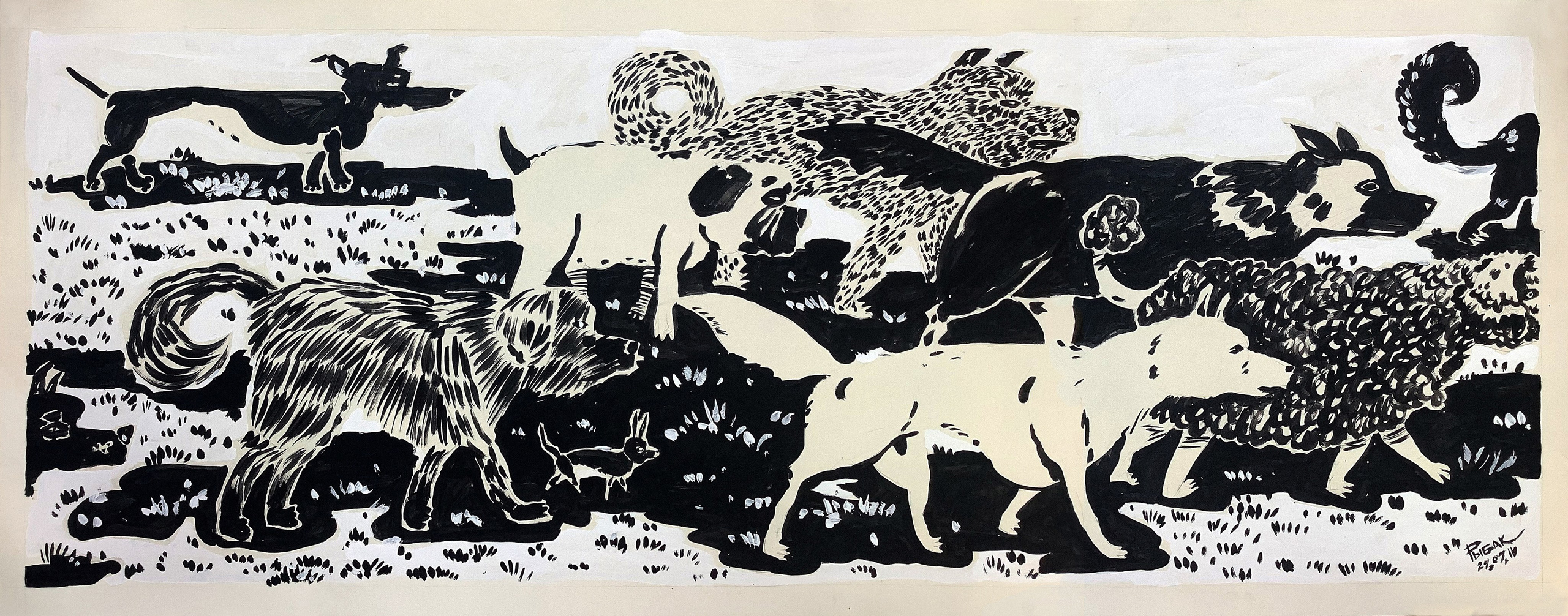 Серия Ох, эта жизнь собачья. Художник Рыбак Николай