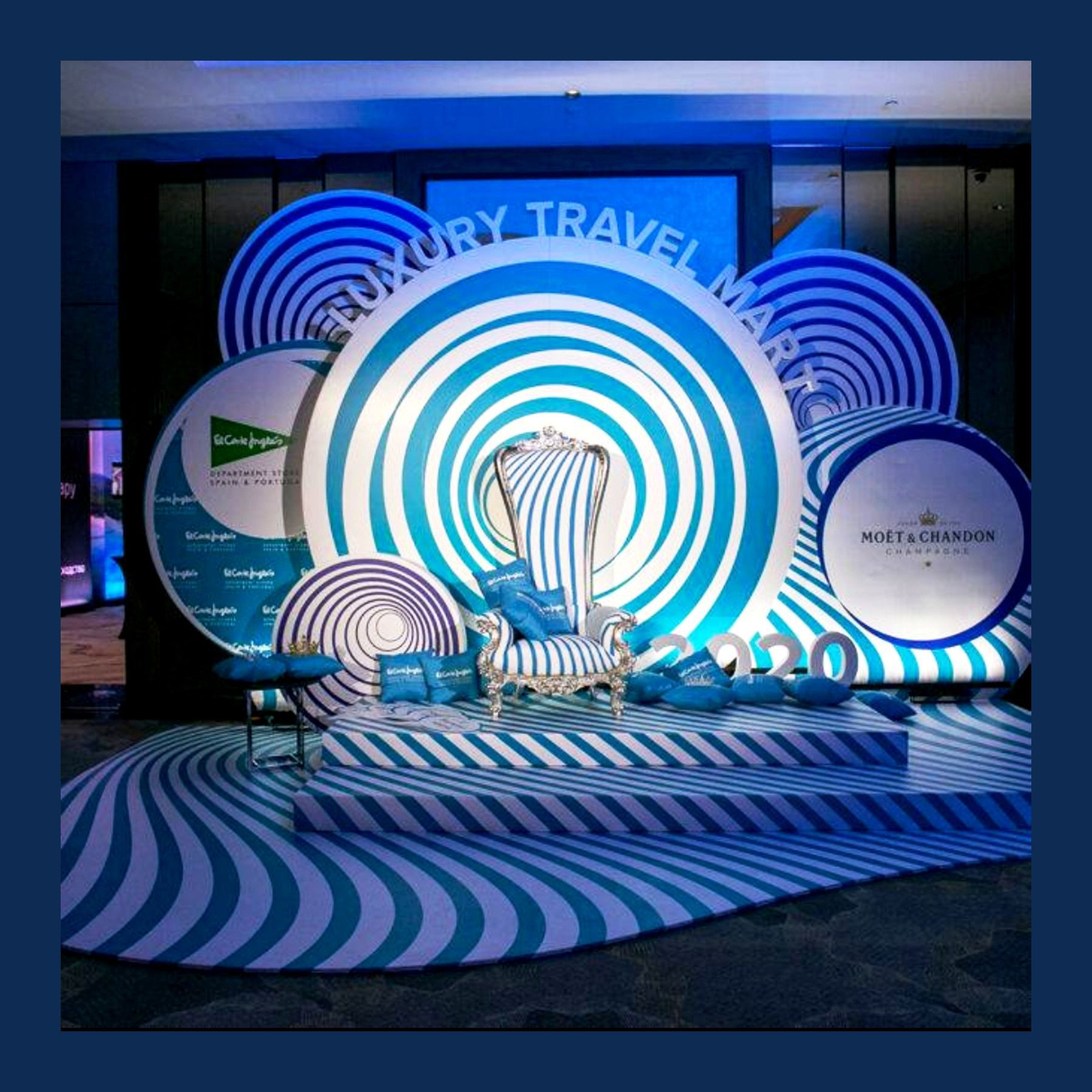 Фотозона гипнотические круги. Студия праздничного декора