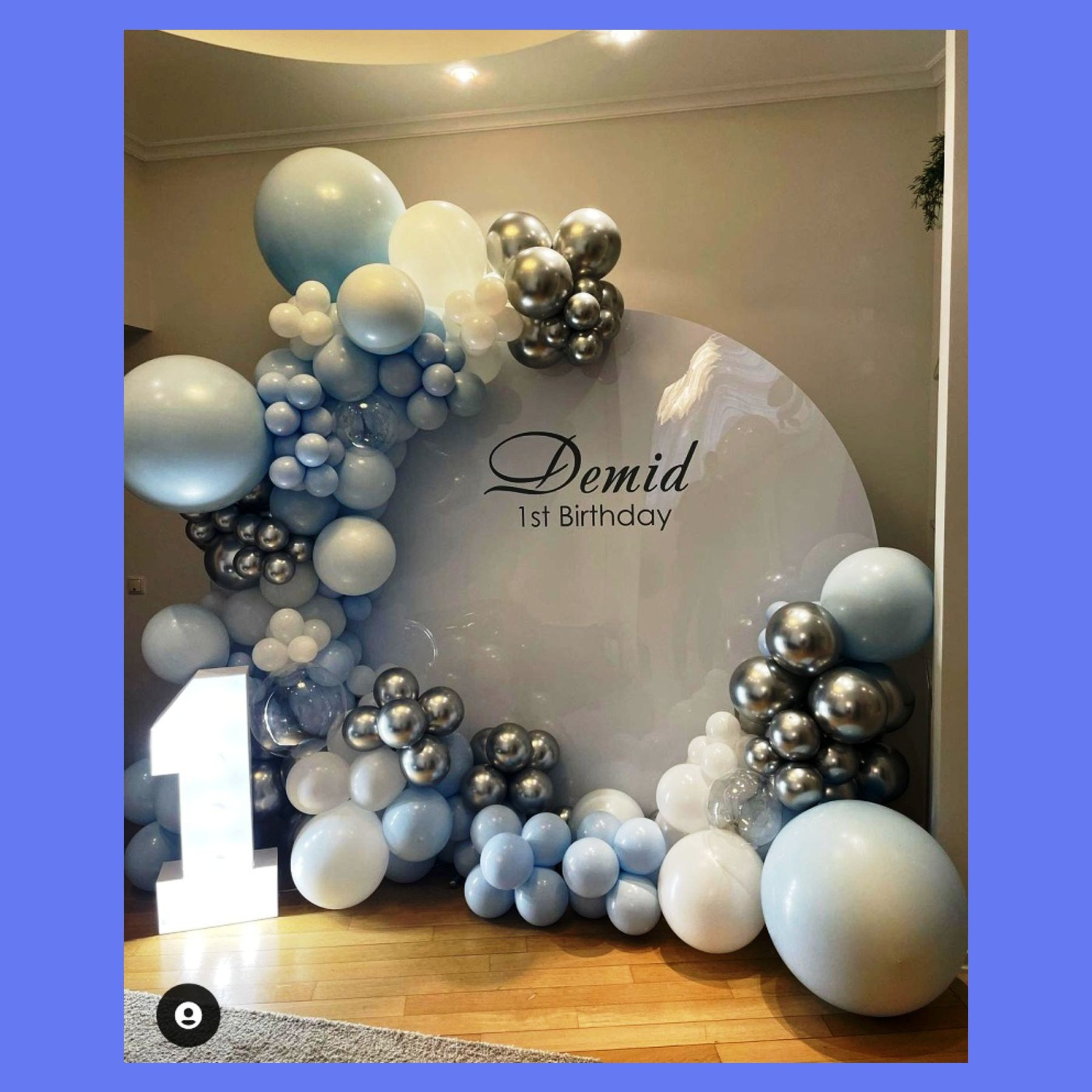 Круглая фотозона. Студия праздничного декора