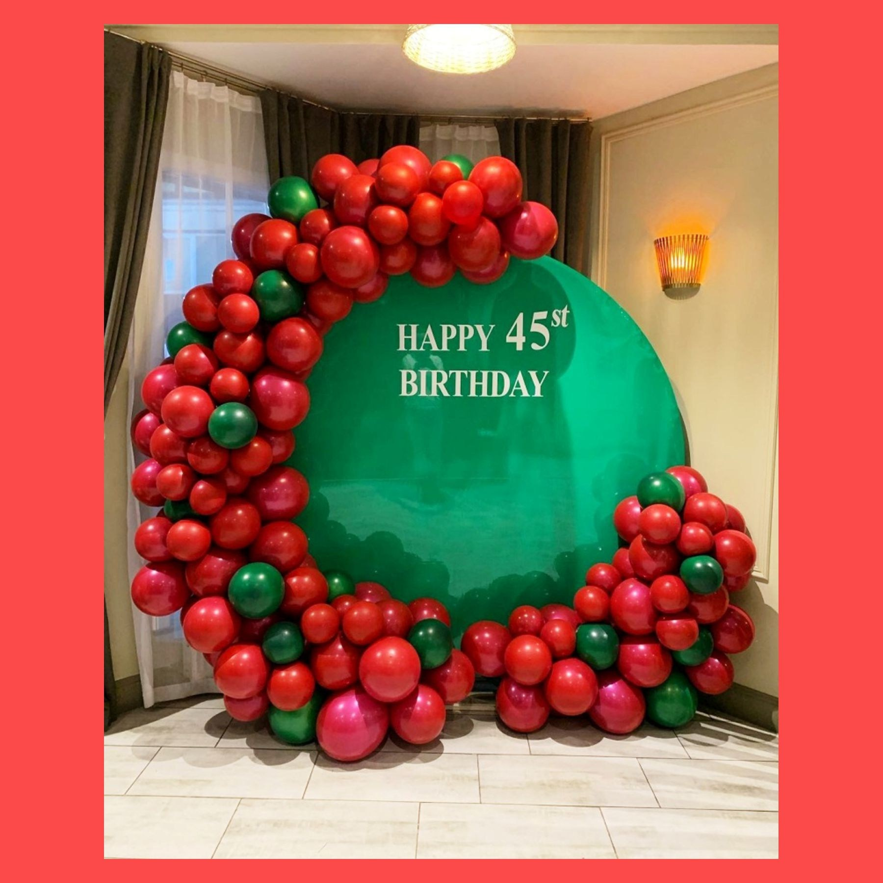 Круглая фотозона. Студия праздничного декора