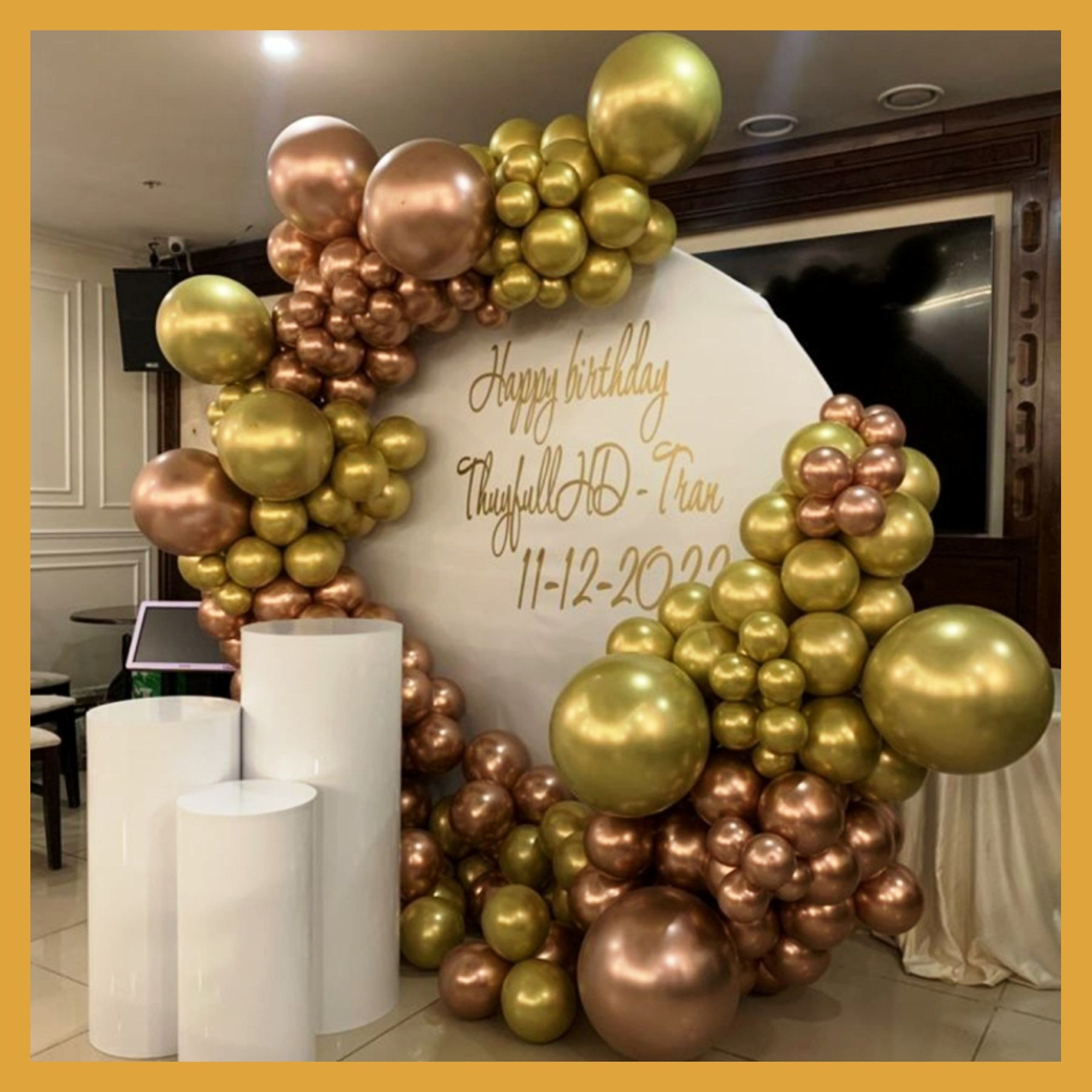 Круглая фотозона. Студия праздничного декора