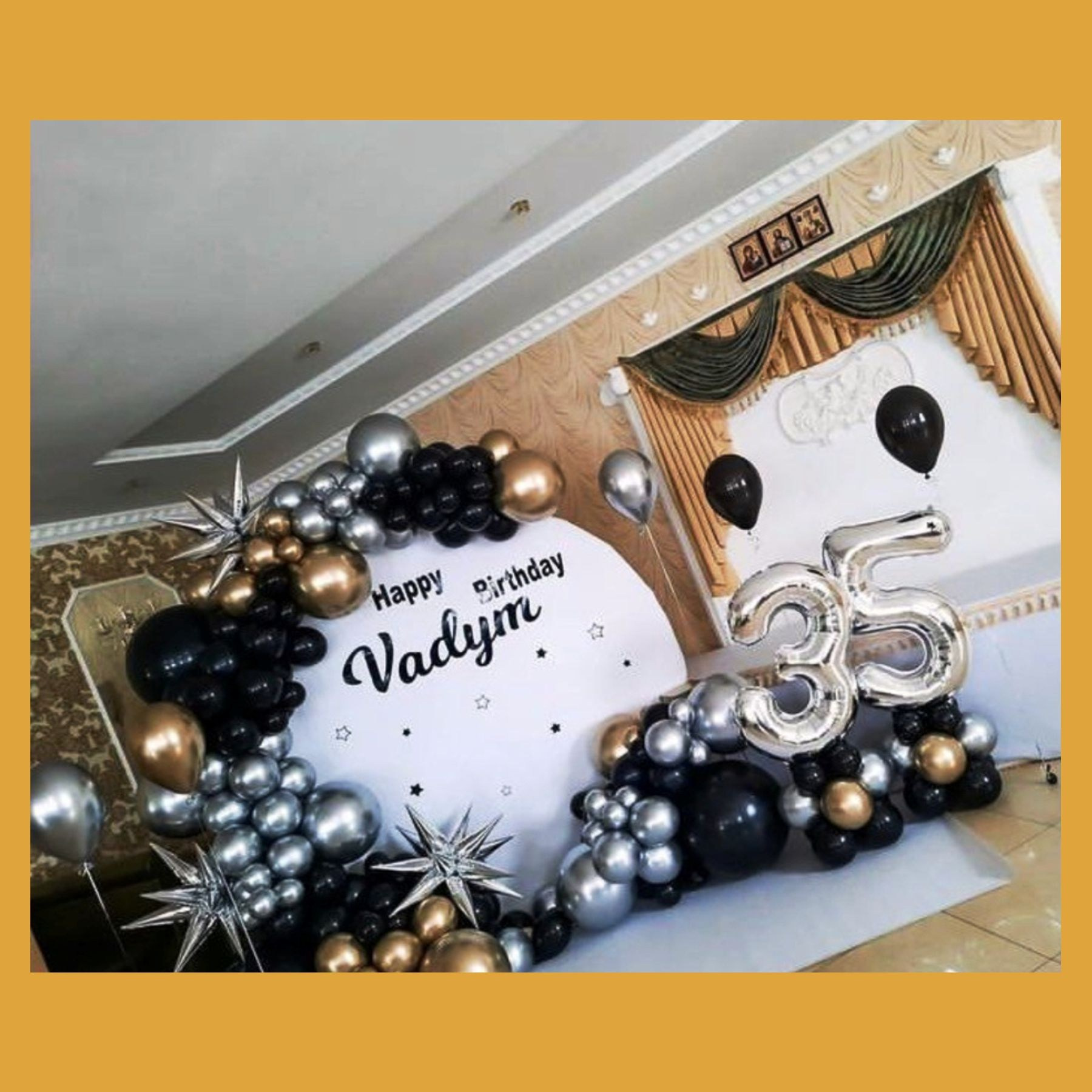 Круглая фотозона. Студия праздничного декора