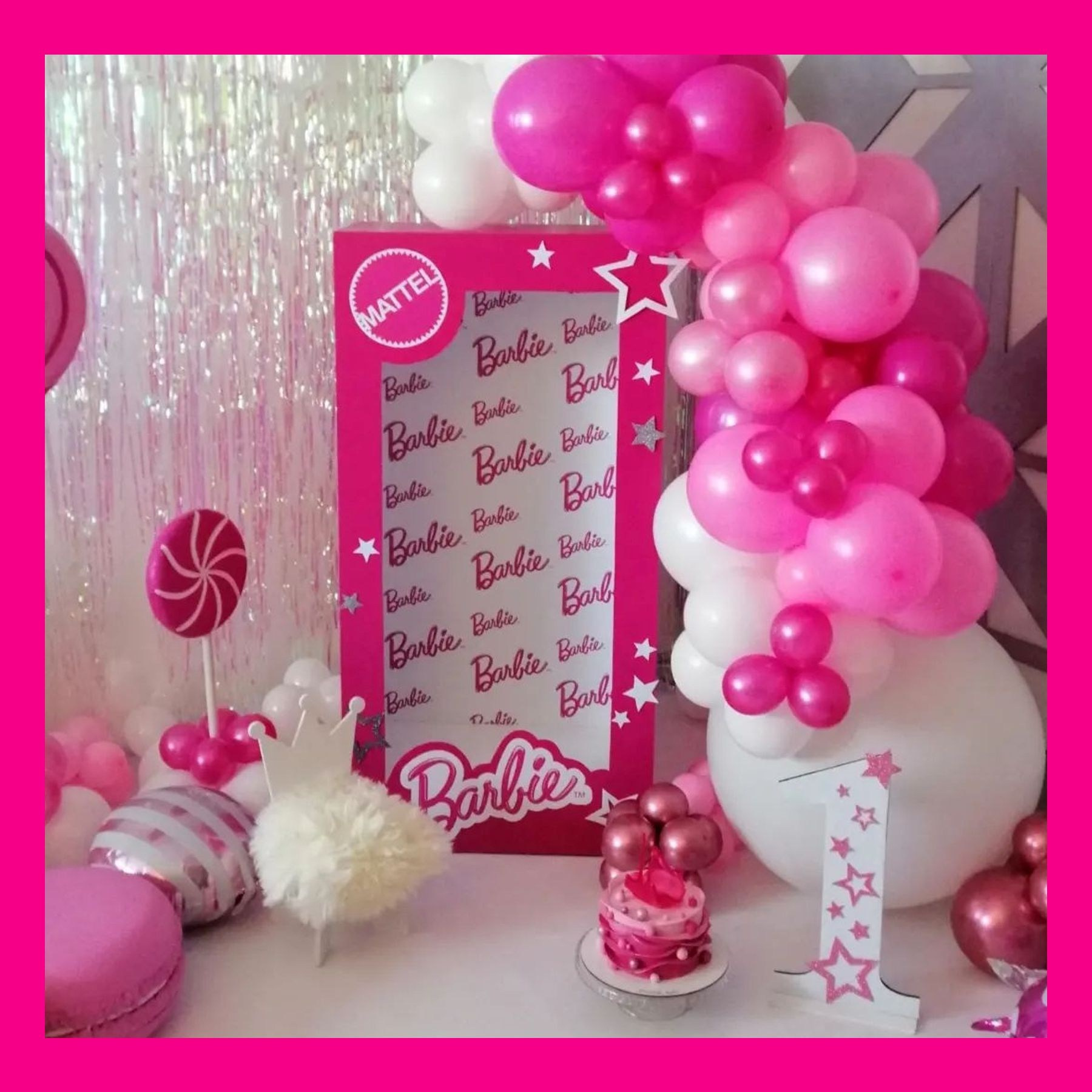 Фотозона на годик. Студия праздничного декора