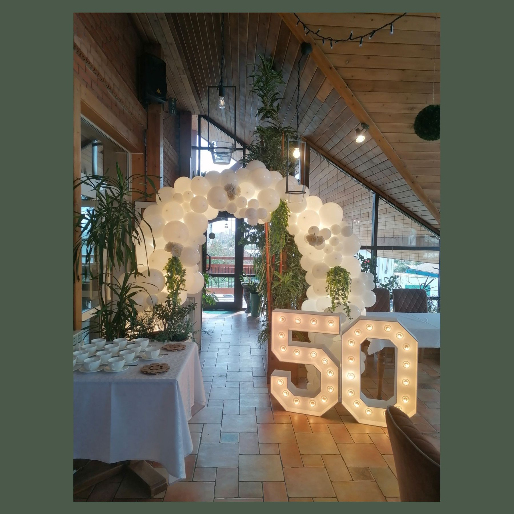 Фотозона для мужчины. Студия праздничного декора