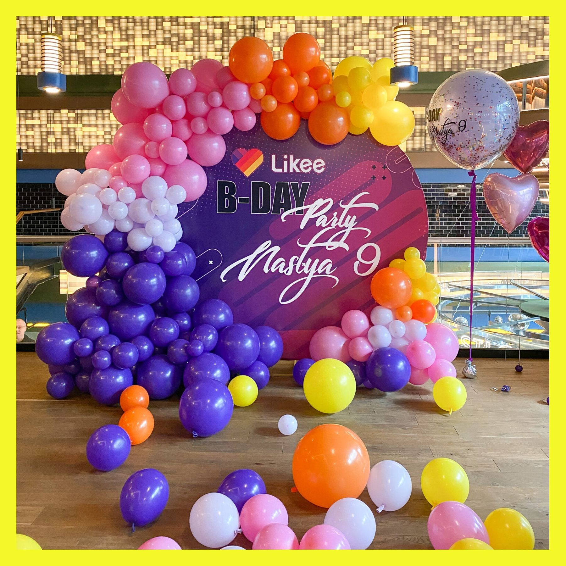 Круглая фотозона. Студия праздничного декора