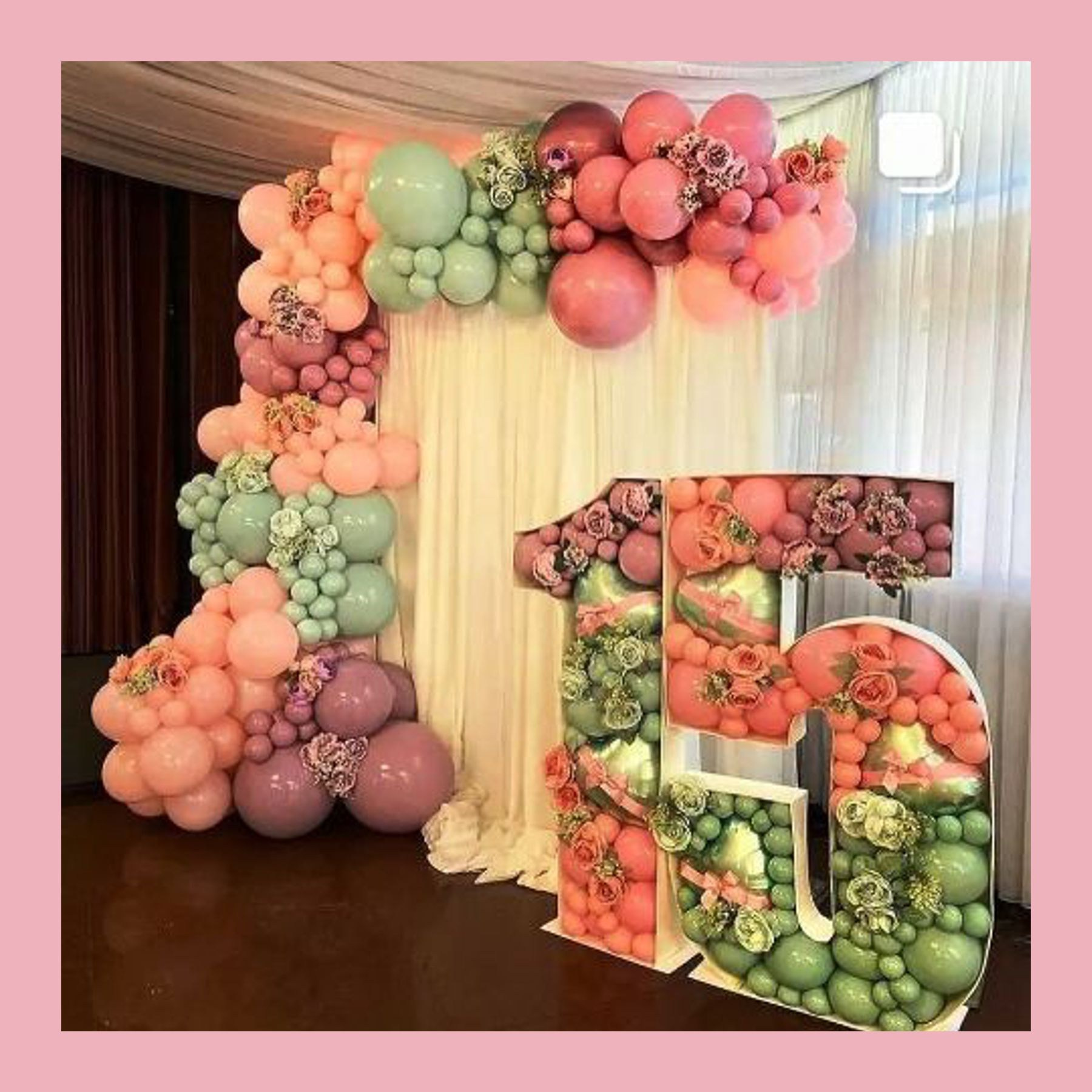 Цифра для аэромазайки. Студия праздничного декора