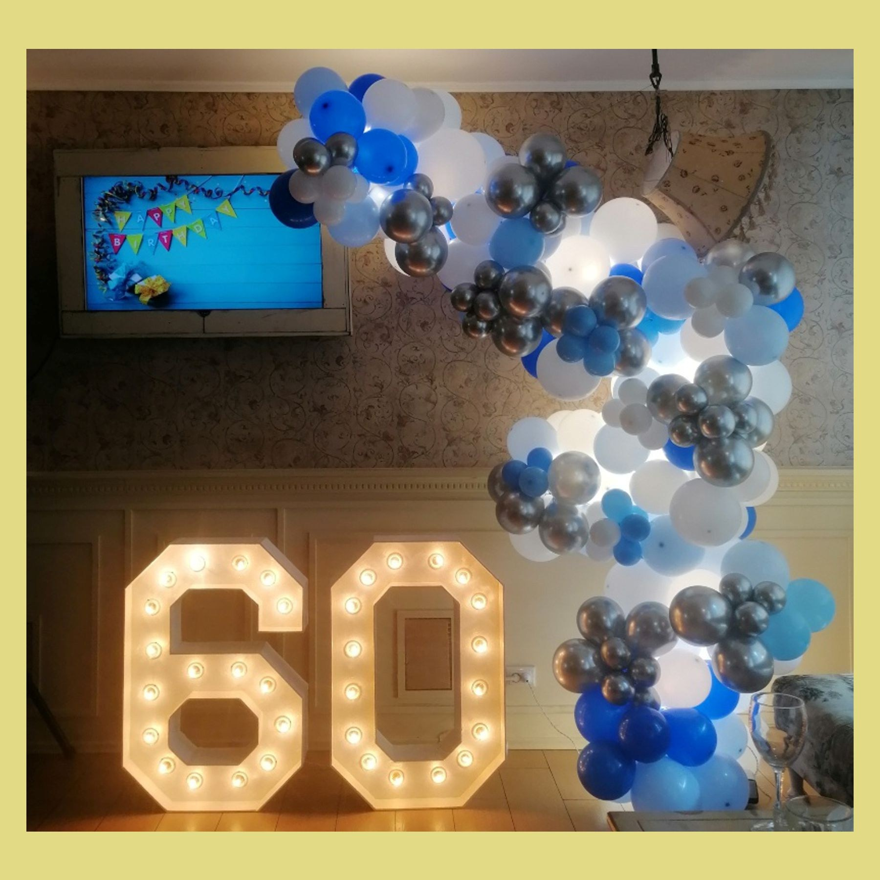 Фотозона для мужчины. Студия праздничного декора