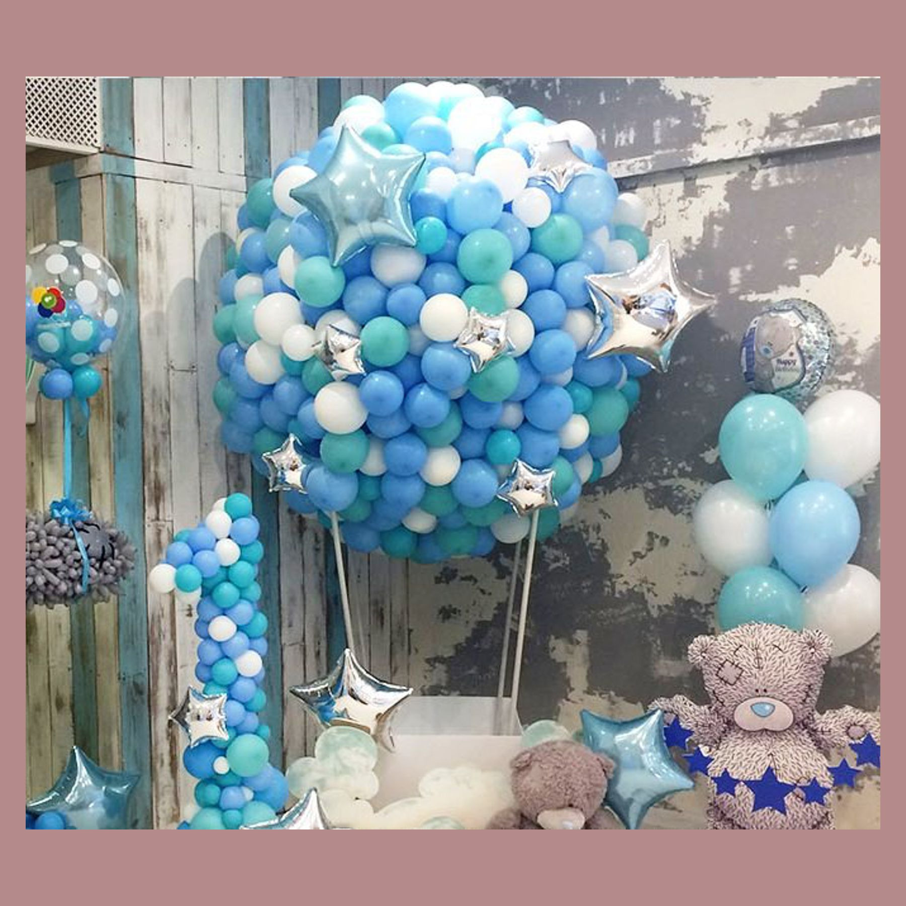 Воздушный шар из шариков. Студия праздничного декора