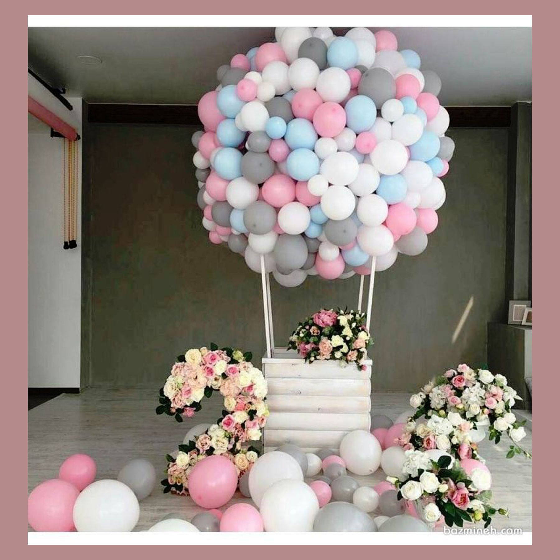 Воздушный шар из шариков. Студия праздничного декора