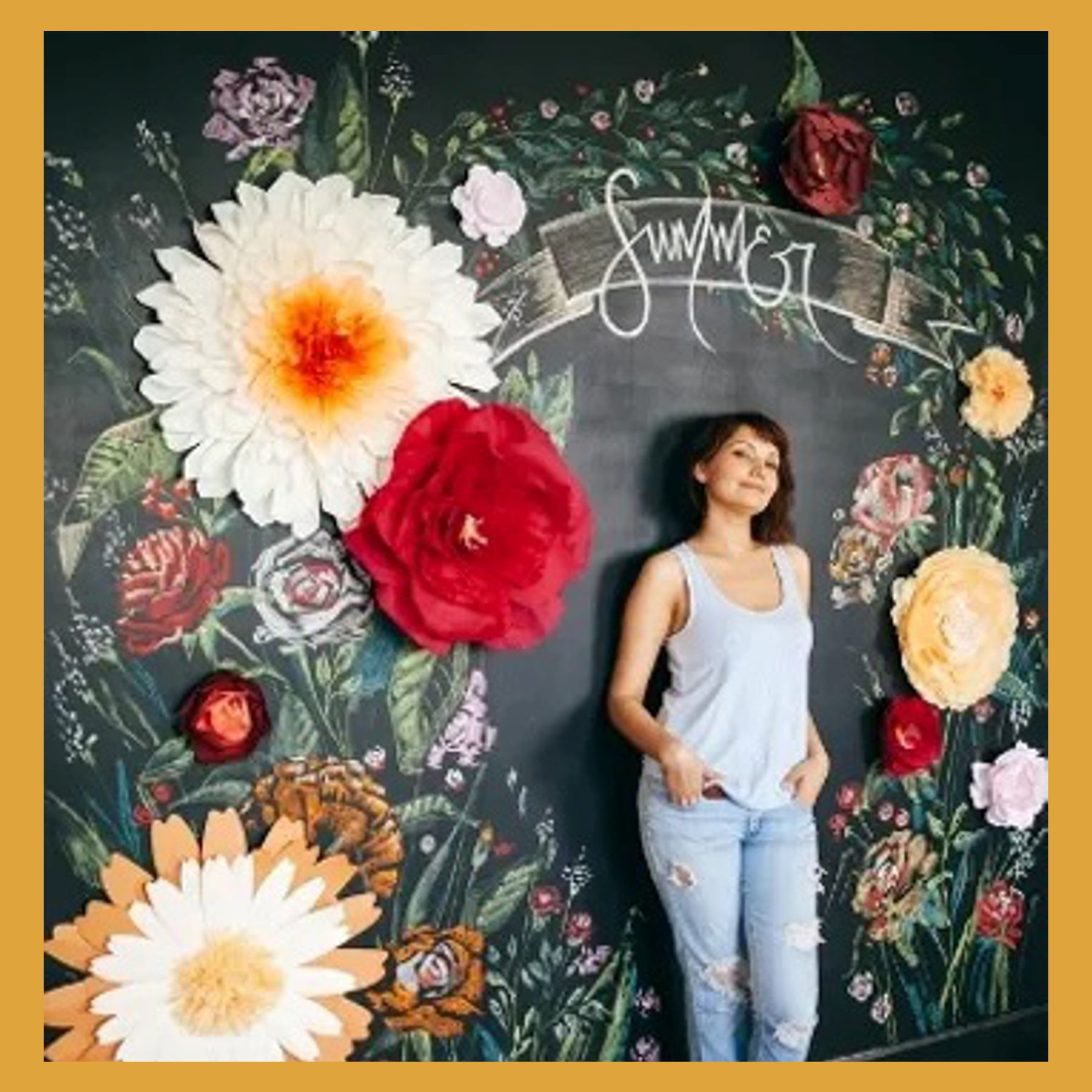 Меловая грифельная доска. Студия праздничного декора