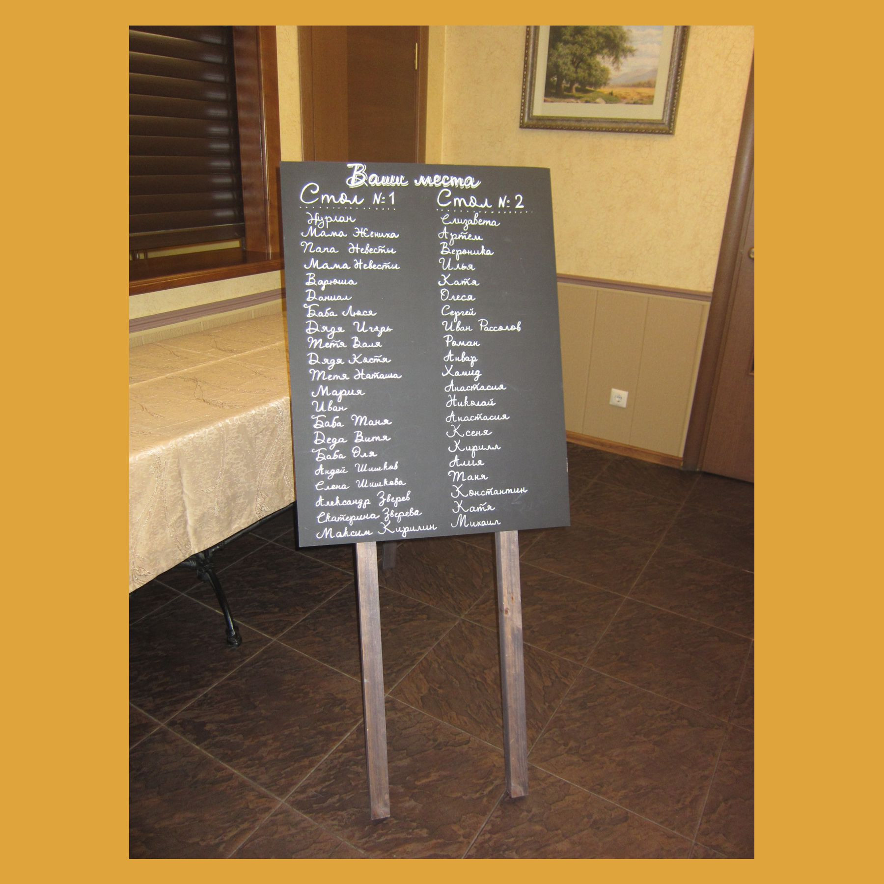 Меловая грифельная доска. Студия праздничного декора