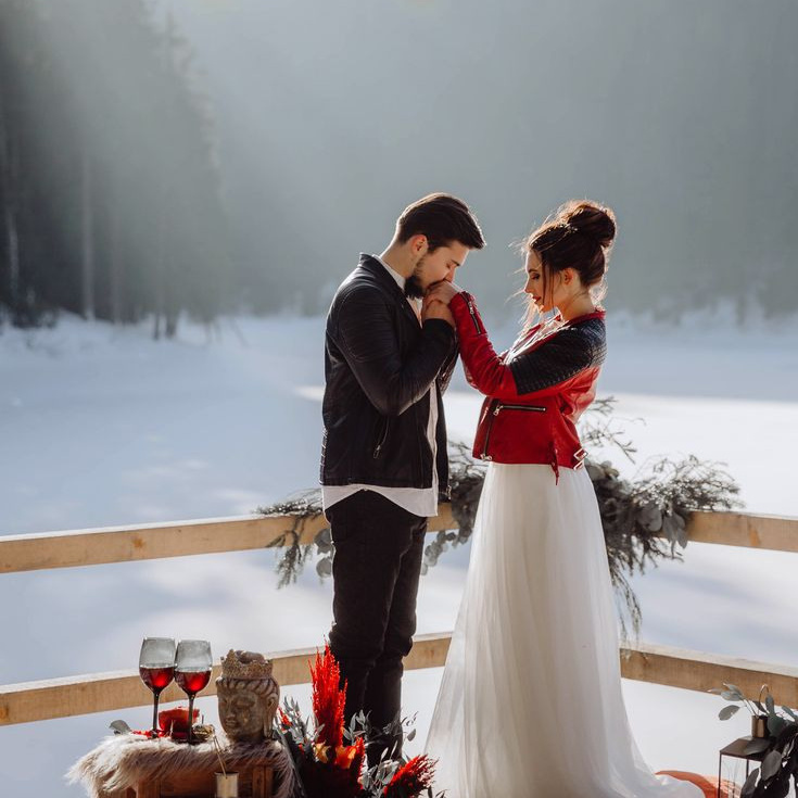 Свадьба зимой. Свадебный фотограф в Москве Элина Ларченкова. Фото, которые цепляют