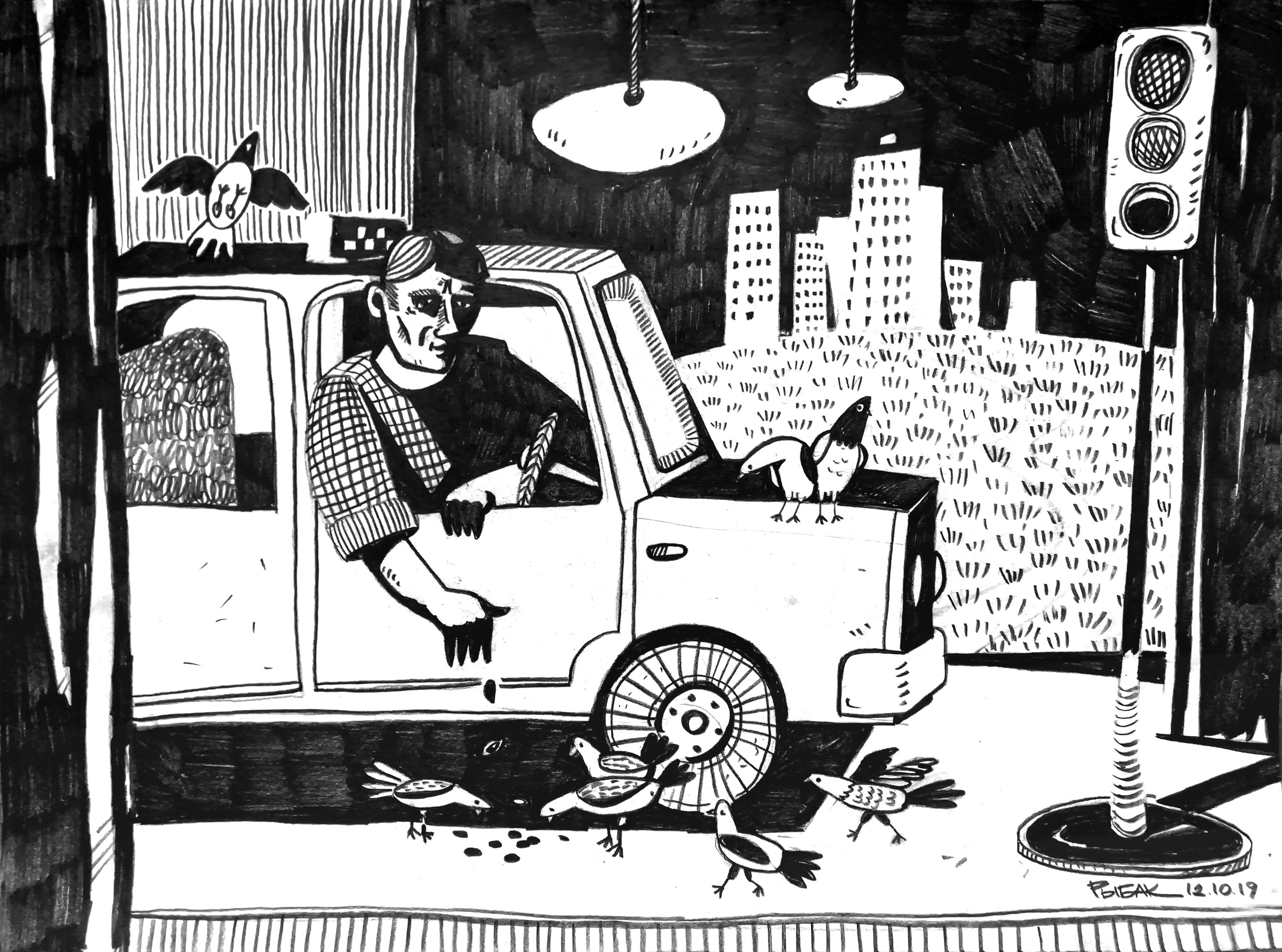 Графика 2019. Художник Рыбак Николай