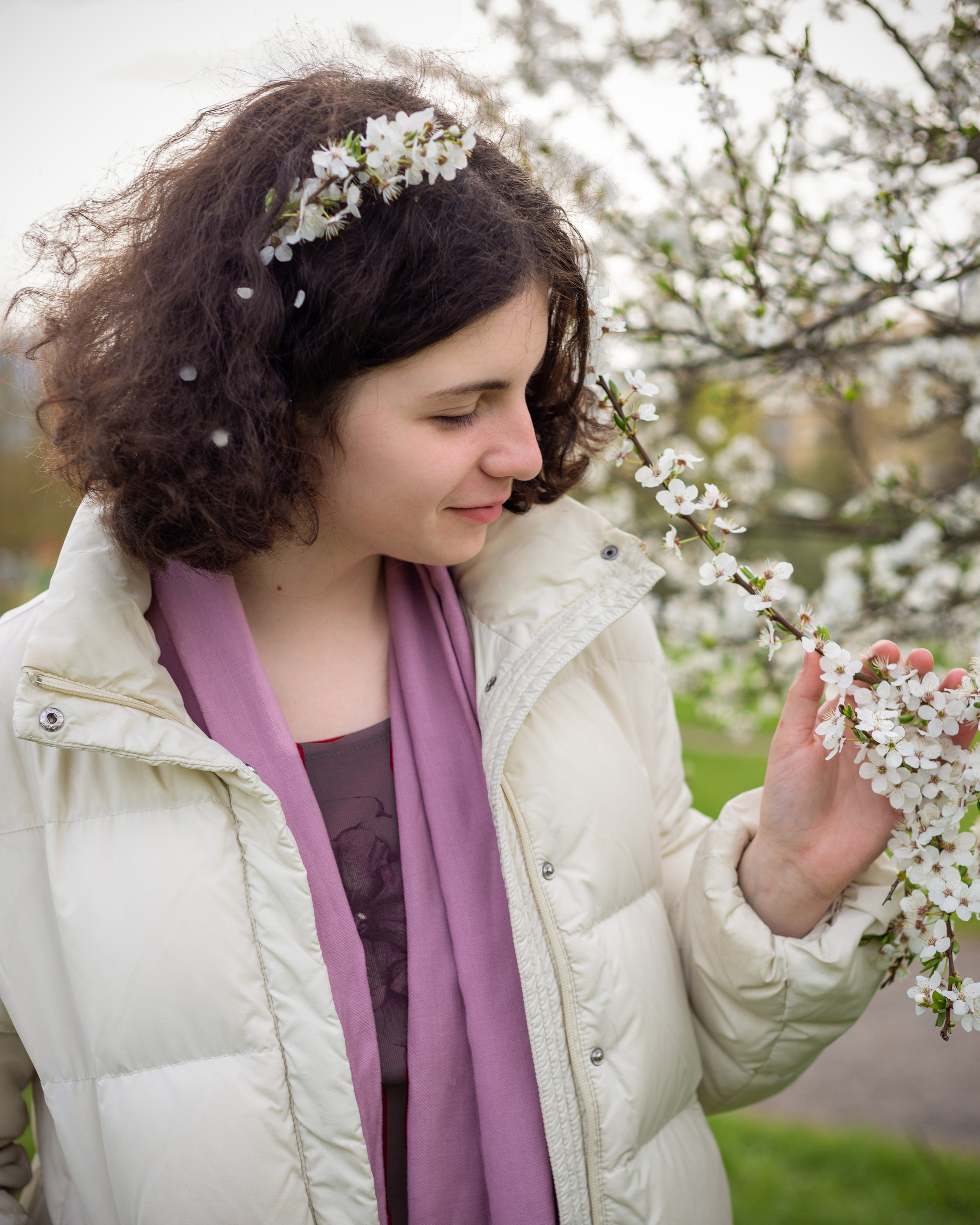 Фотосессия для девушки в цветении, Минск