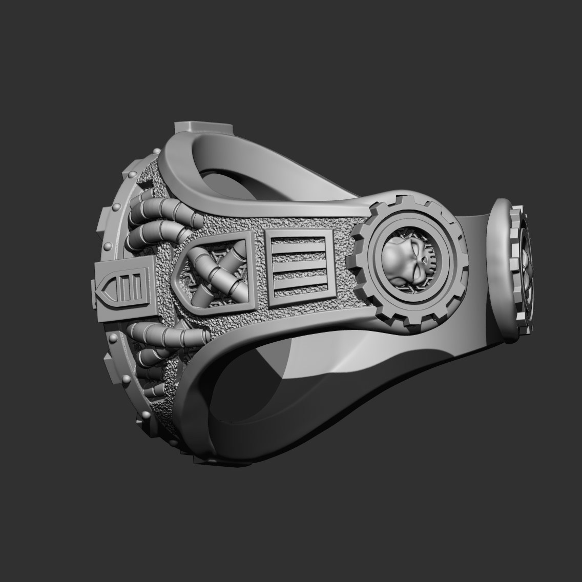 Создание ювелирных 3D моделей колец по вселенной Warhammer 40000 в Joker-Studio
