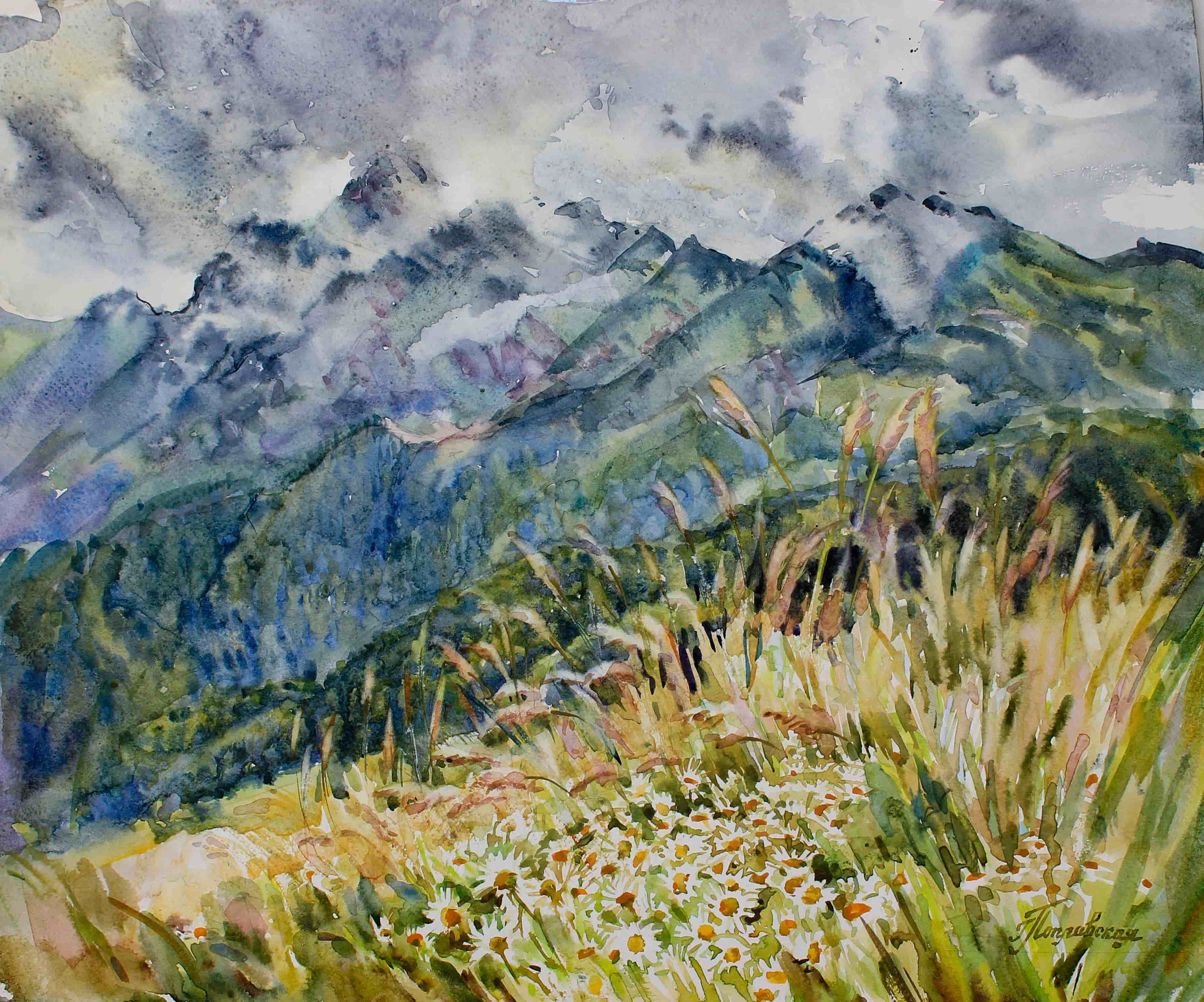 «Лето в окрестностях Олимпийской деревне». Свет акварели Галины Поплавской