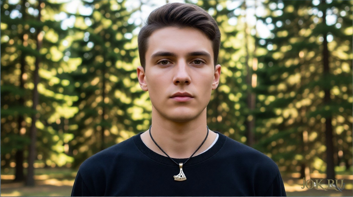 Топор Перуна из дерева, уникальный оберег для мужчин