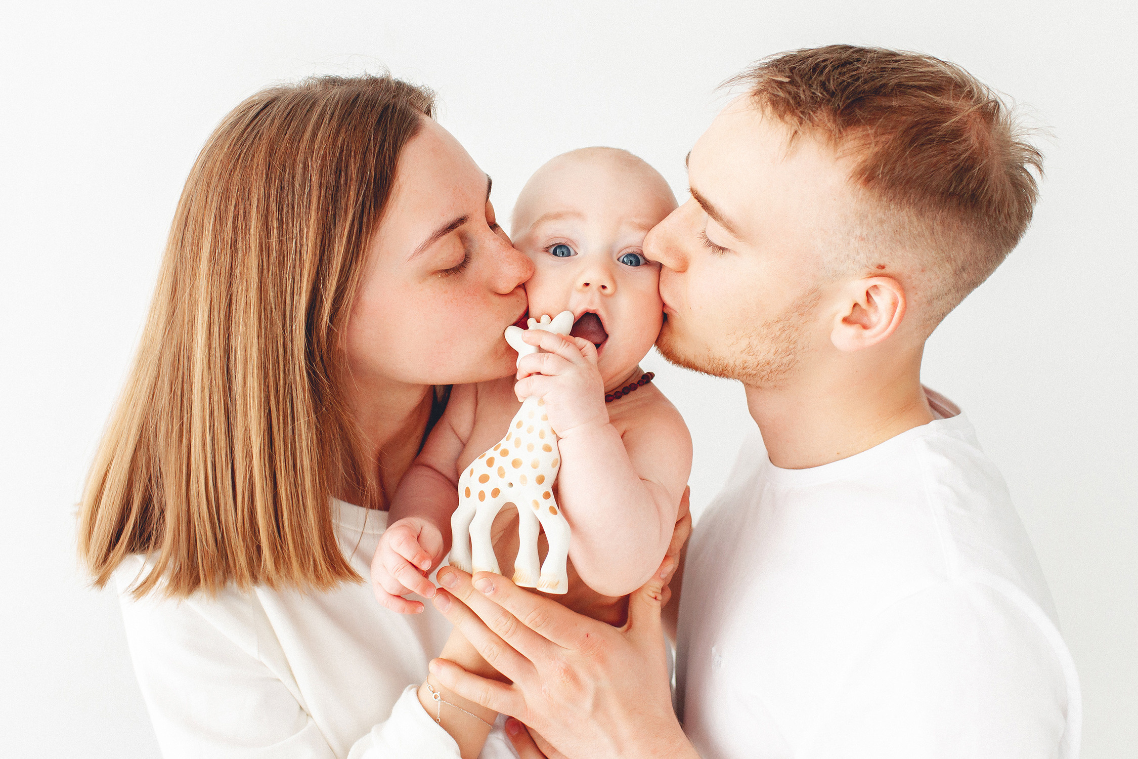 Семейные фото с шестимесячным малышом. Детский фотограф в Самаре