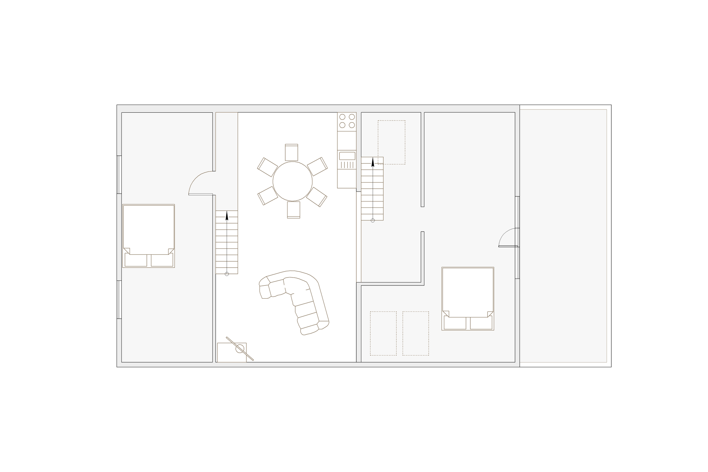 Удобная планировка дома 260 м² для большой семьи в Ленобласти. Дизайн интерьера в Петербурге Ворфаламеева Яна