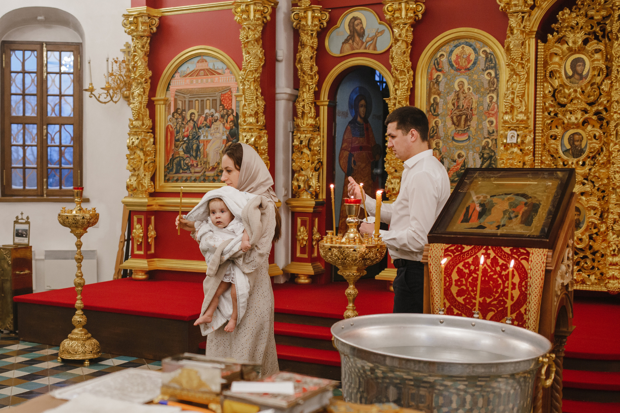 Крещение. Семейный фотограф Николаева Ольга