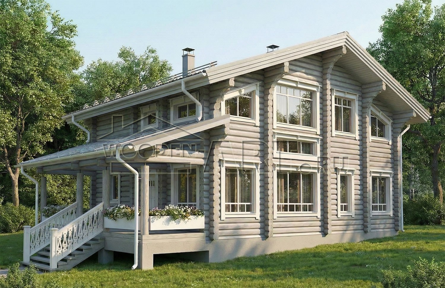 «Романовка» 233 кв. м. Проекты деревянных домов. Архитектор Ольга Мальцева