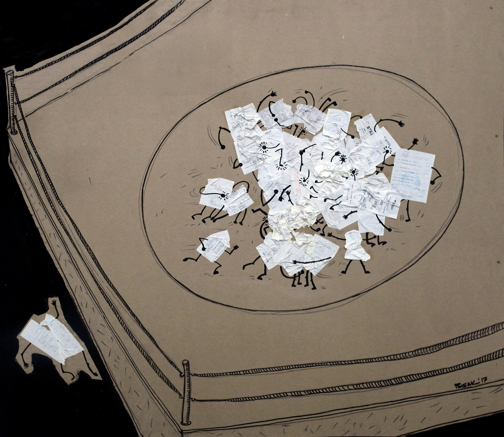 Серия Битва бумаг. Художник Рыбак Николай