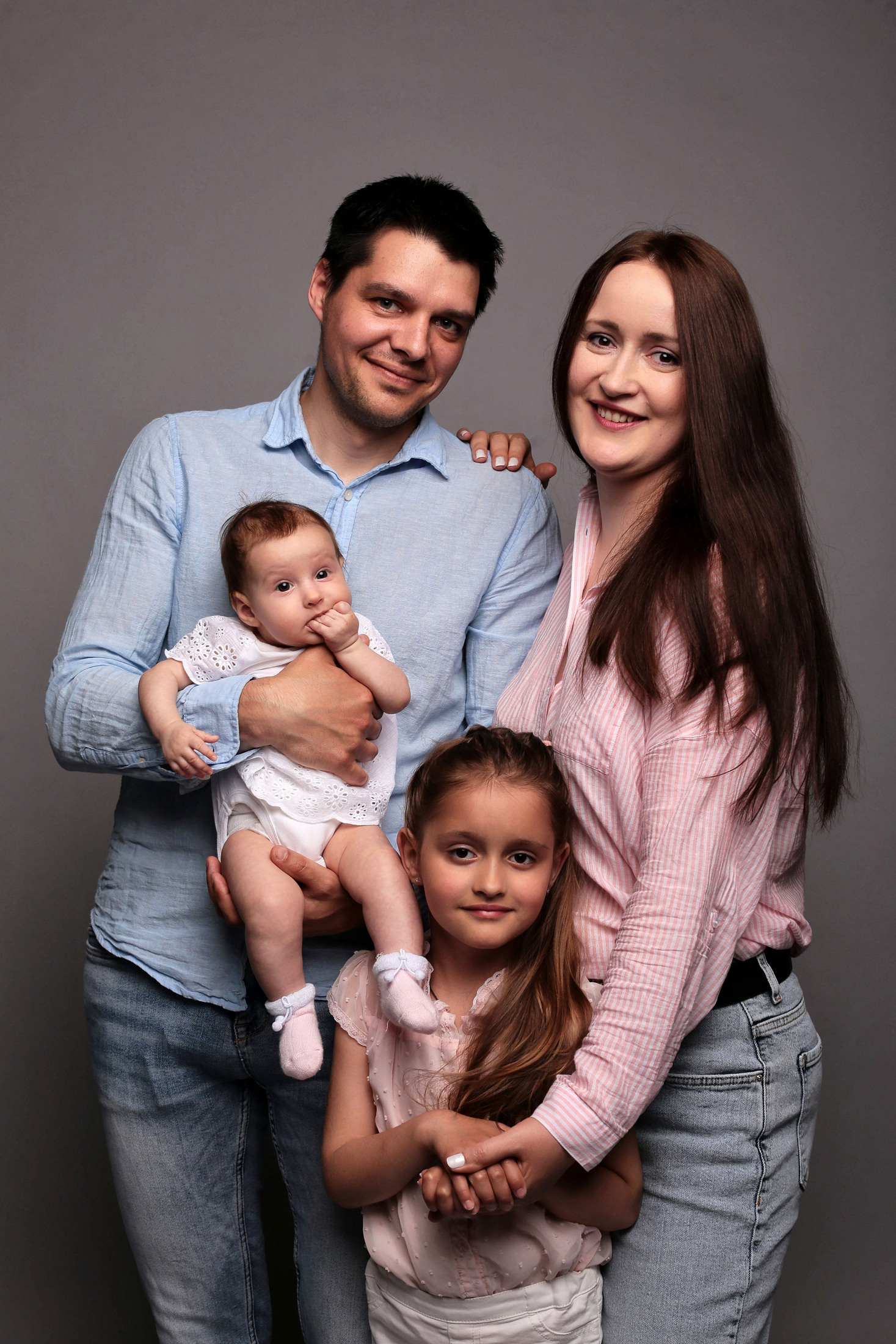 Family photography in the studio.