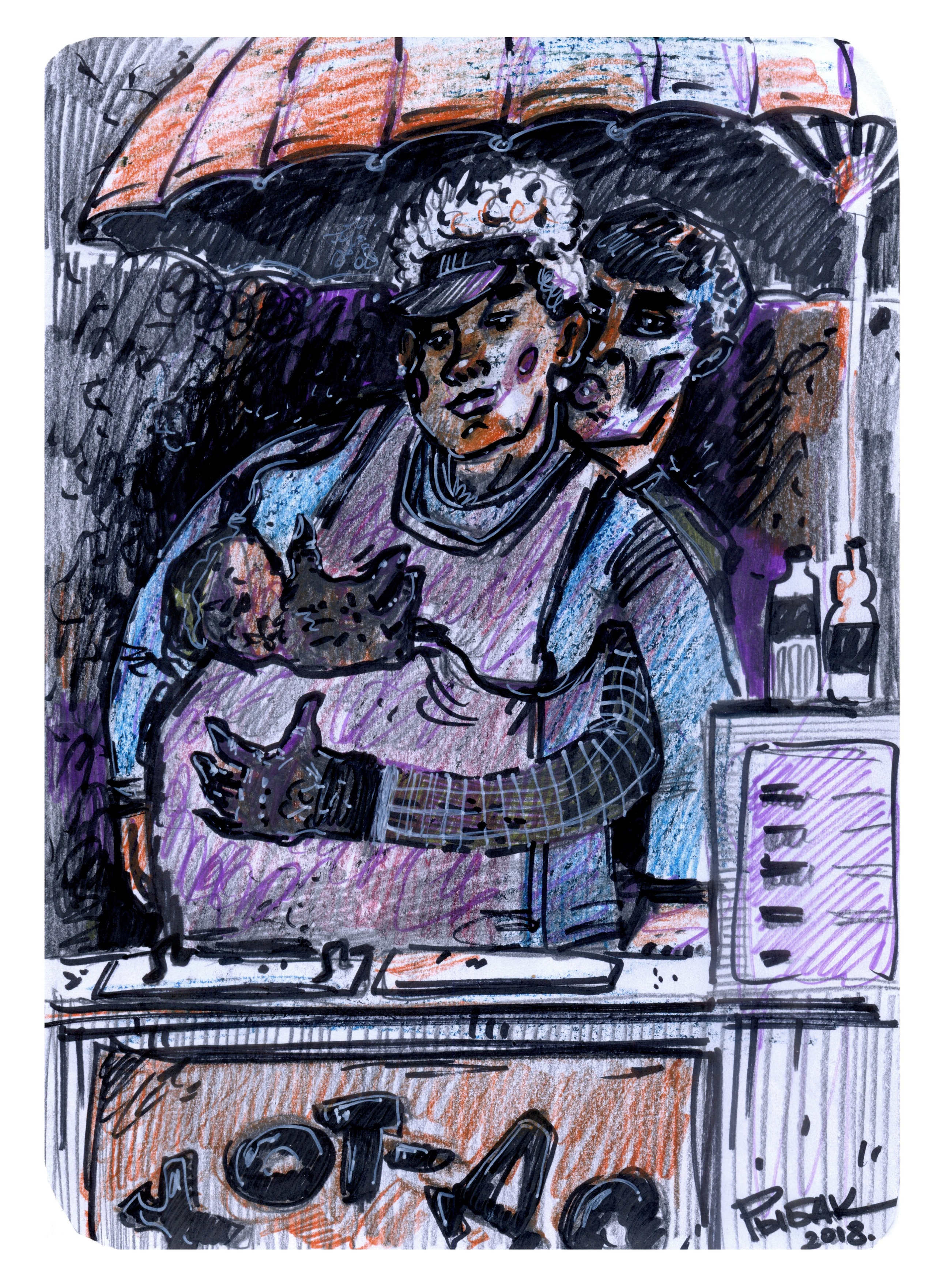 Графика 2018. Художник Рыбак Николай