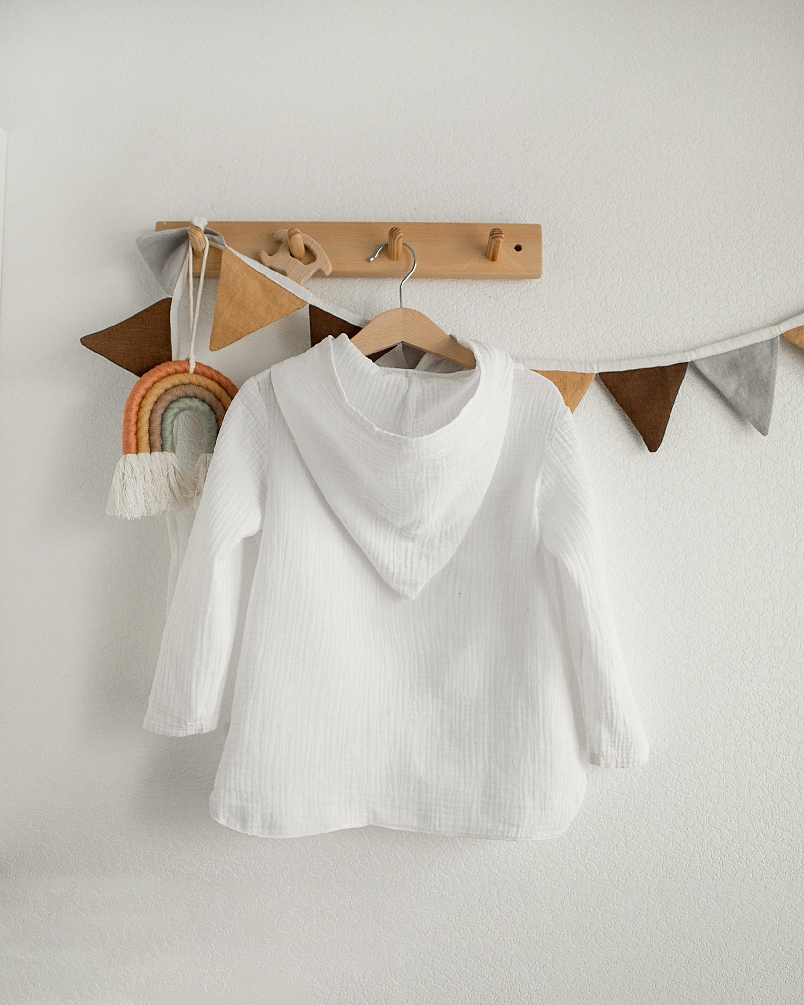 N-006 Туника, 74-80 цвет «белый» (1). Эко-одежда для детей