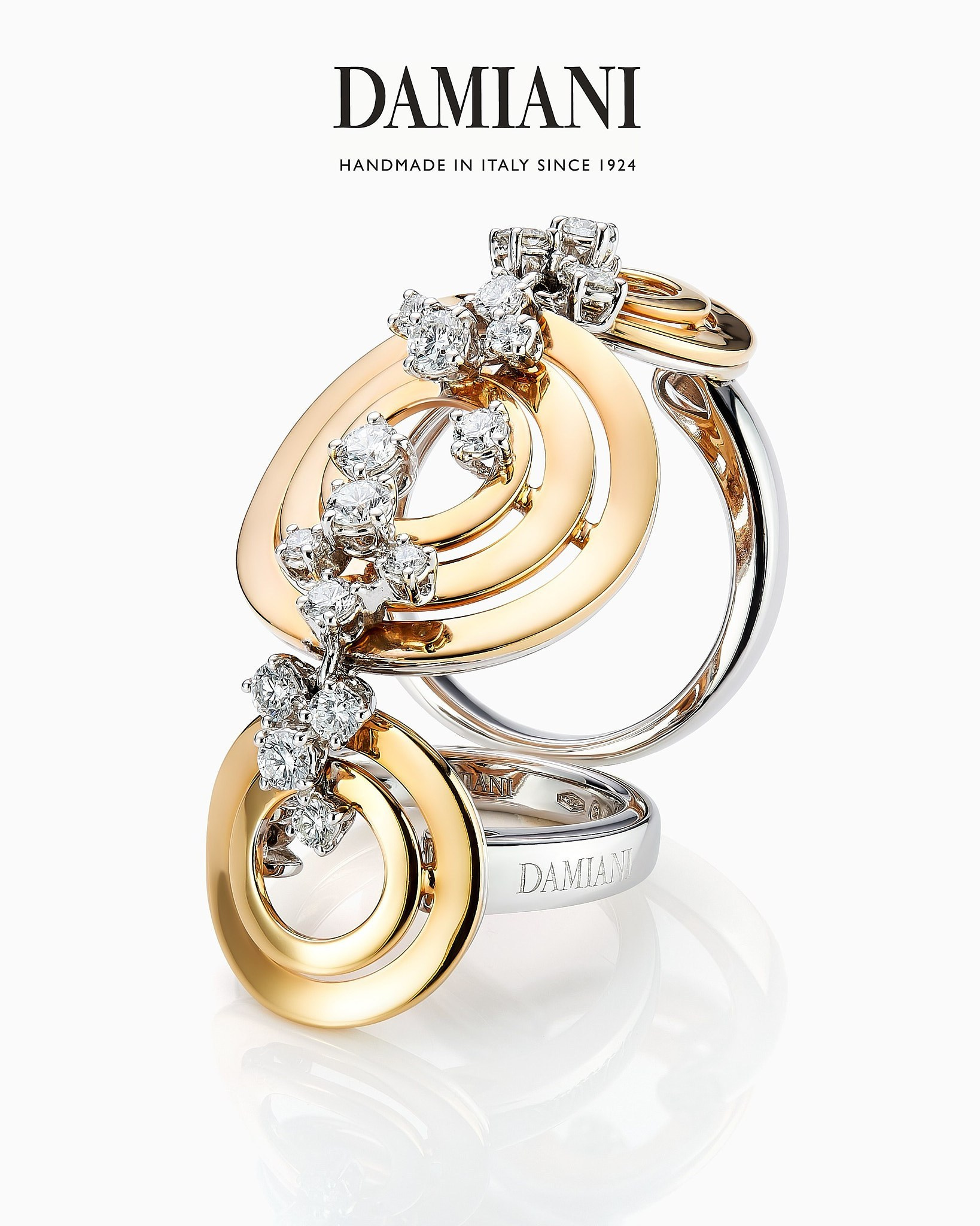 Ювелирная фотосъёмка украшений и колец с бриллиантами