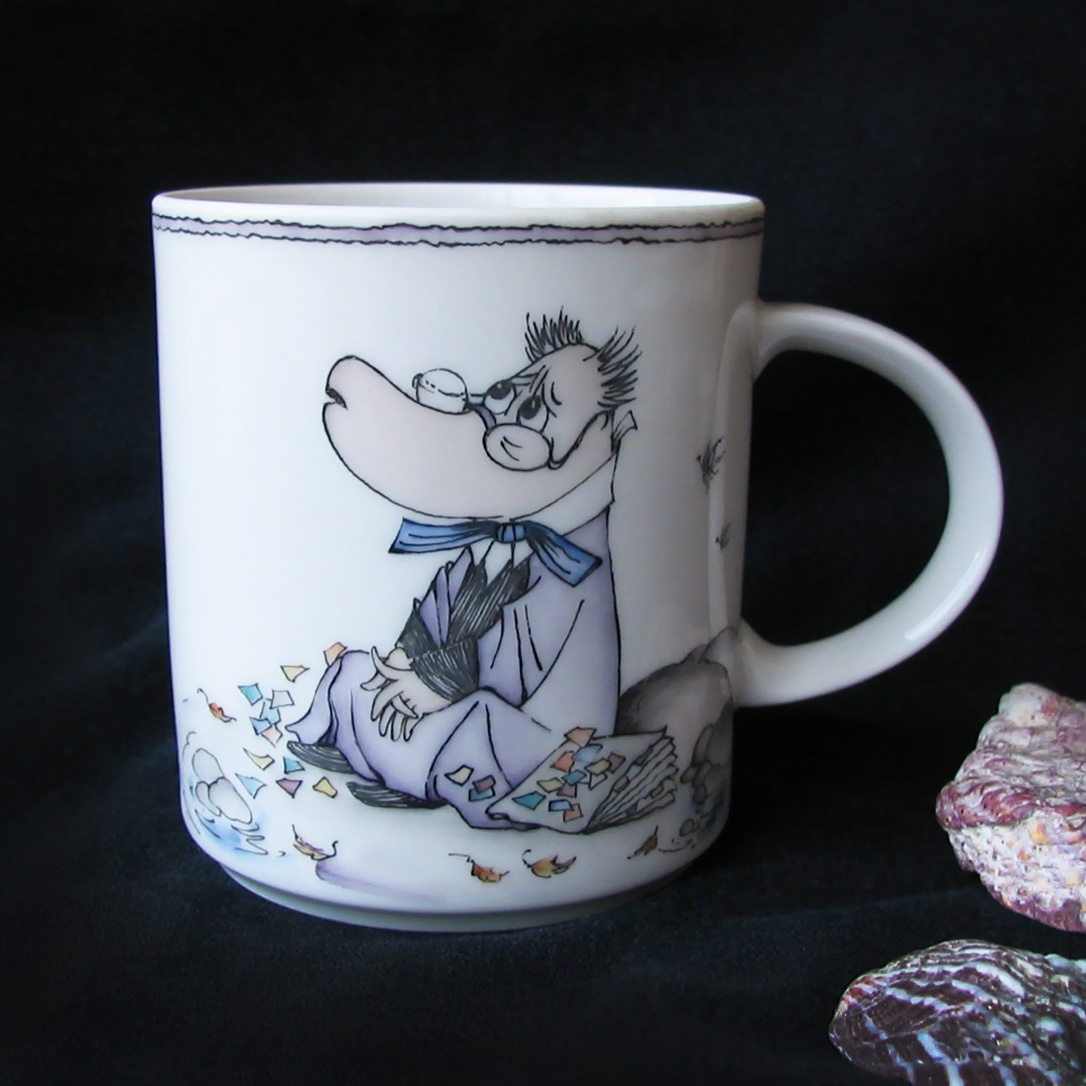 Хемуль. Кружка. . Роспись Фарфора в Санкт-Петербурге