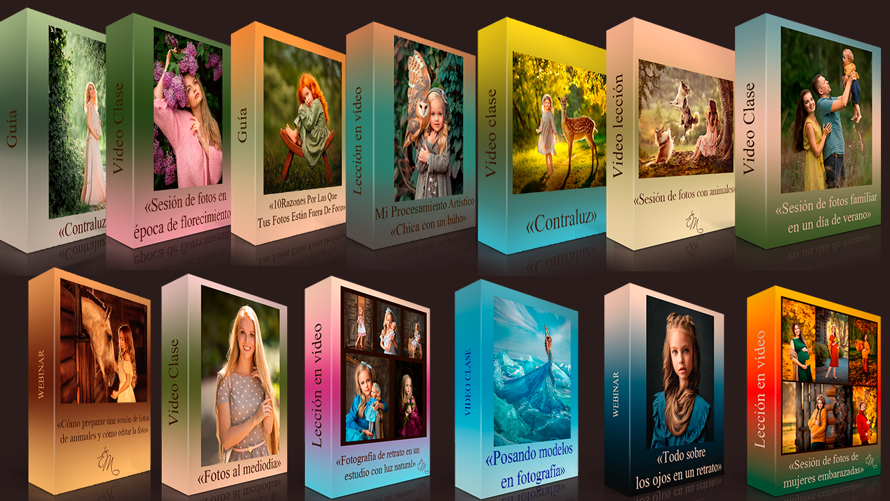 Curso de fotografía familiar y de niños. Es fotografa Elena Mikhailova