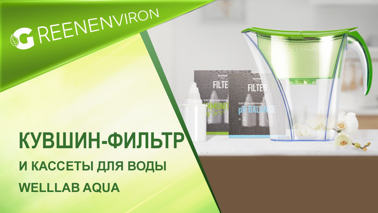 Кувшин-фильтр и кассеты для воды Welllab Aqua от Гринвей - читать