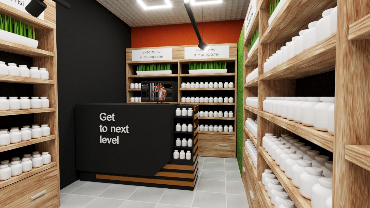 Визуализация магазина спортивного питания
