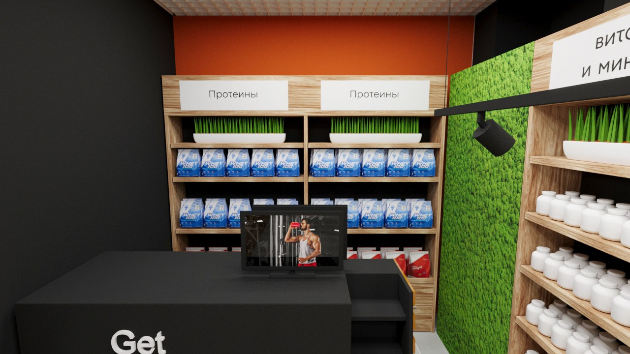 Визуализация магазина спортивного питания