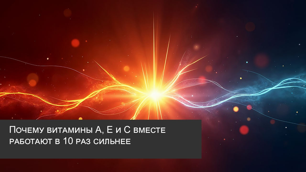 Почему витамины А, Е и С вместе работают в 10 раз сильнее? Наука синергии в Новомине — читать статью в блоге