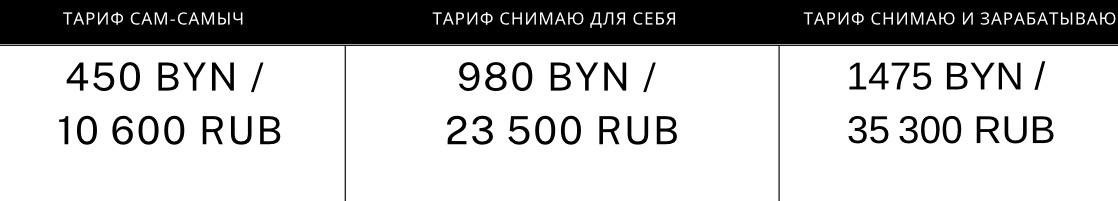 Подробная программа с тарифами и ценами. Видеограф Людмила Зайцева